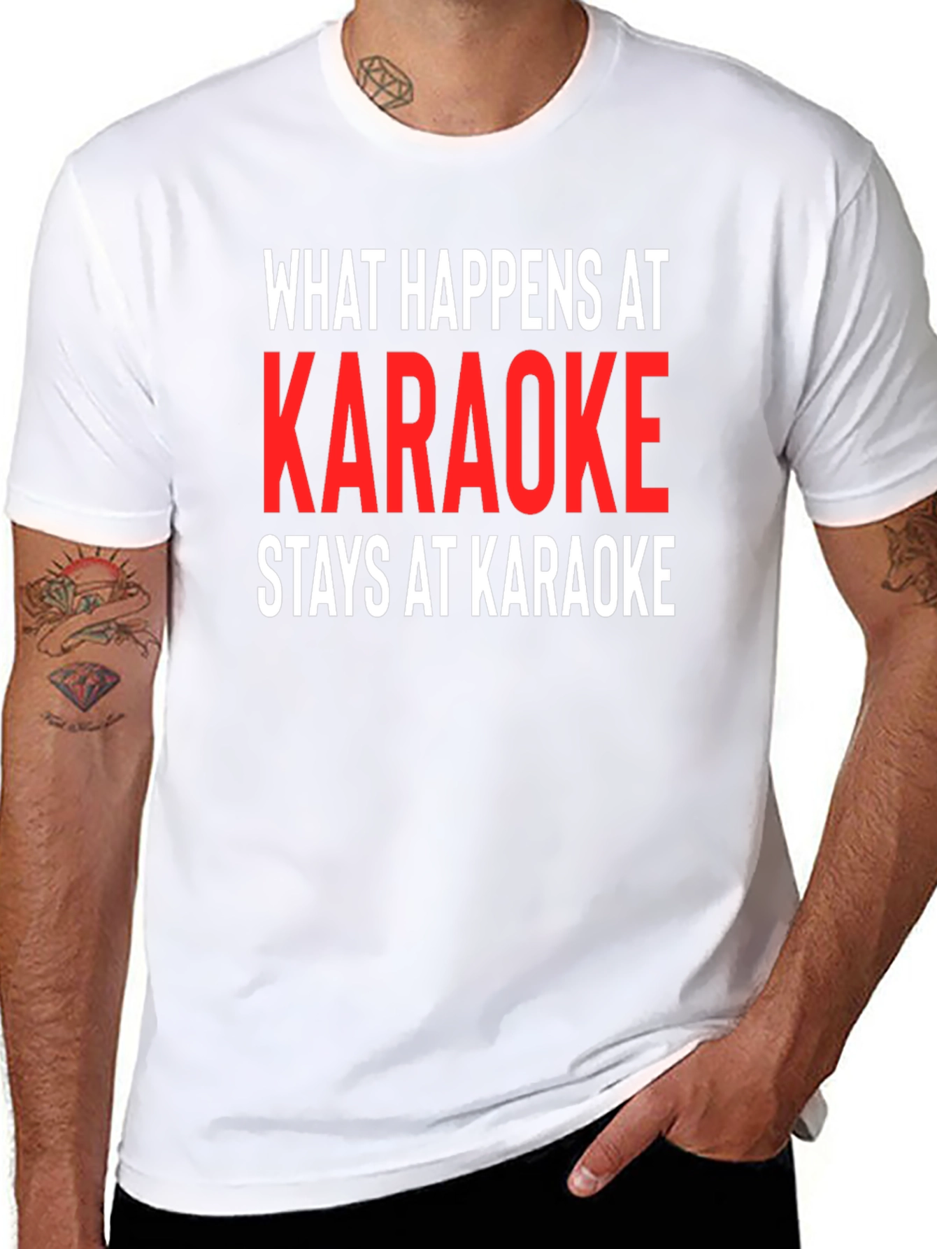 Karaoke Tee: What Happens At Karaoke Stays At Karaoke