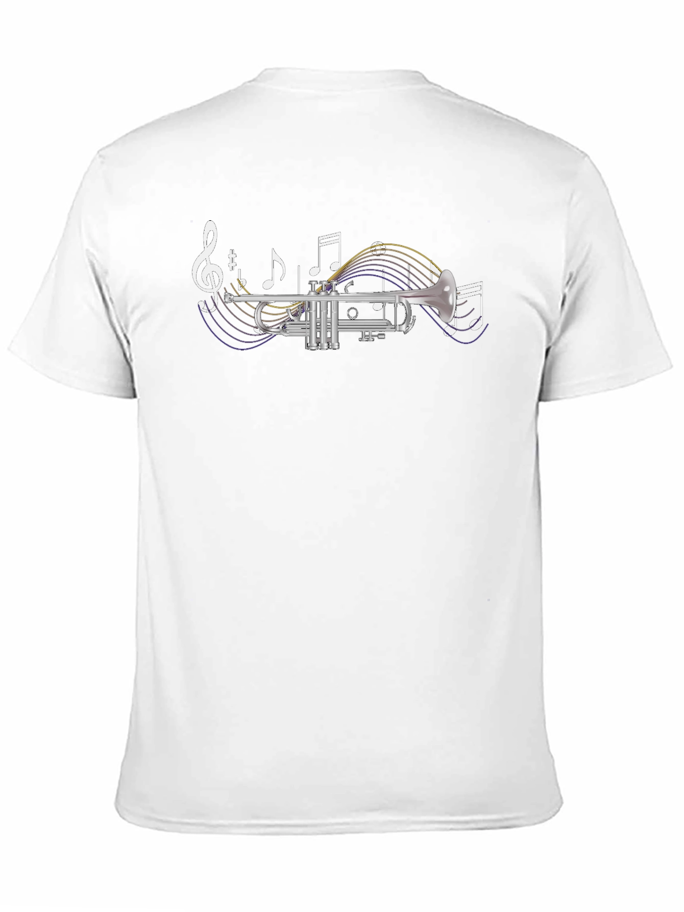 Trumpet Music Notes Graphic T-Shirt