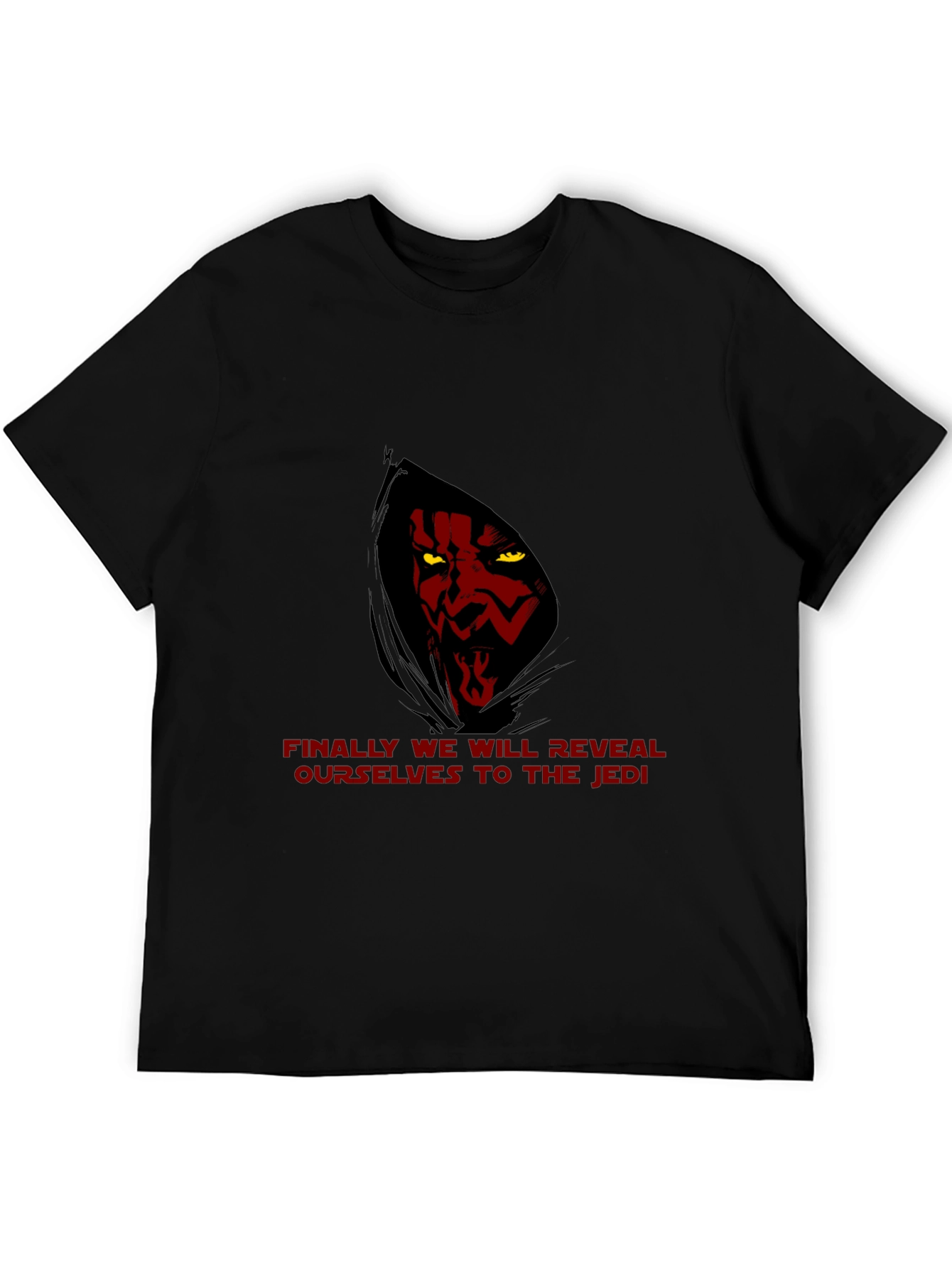 Star Wars Darth Maul Reveal Mens Black T-Shirt