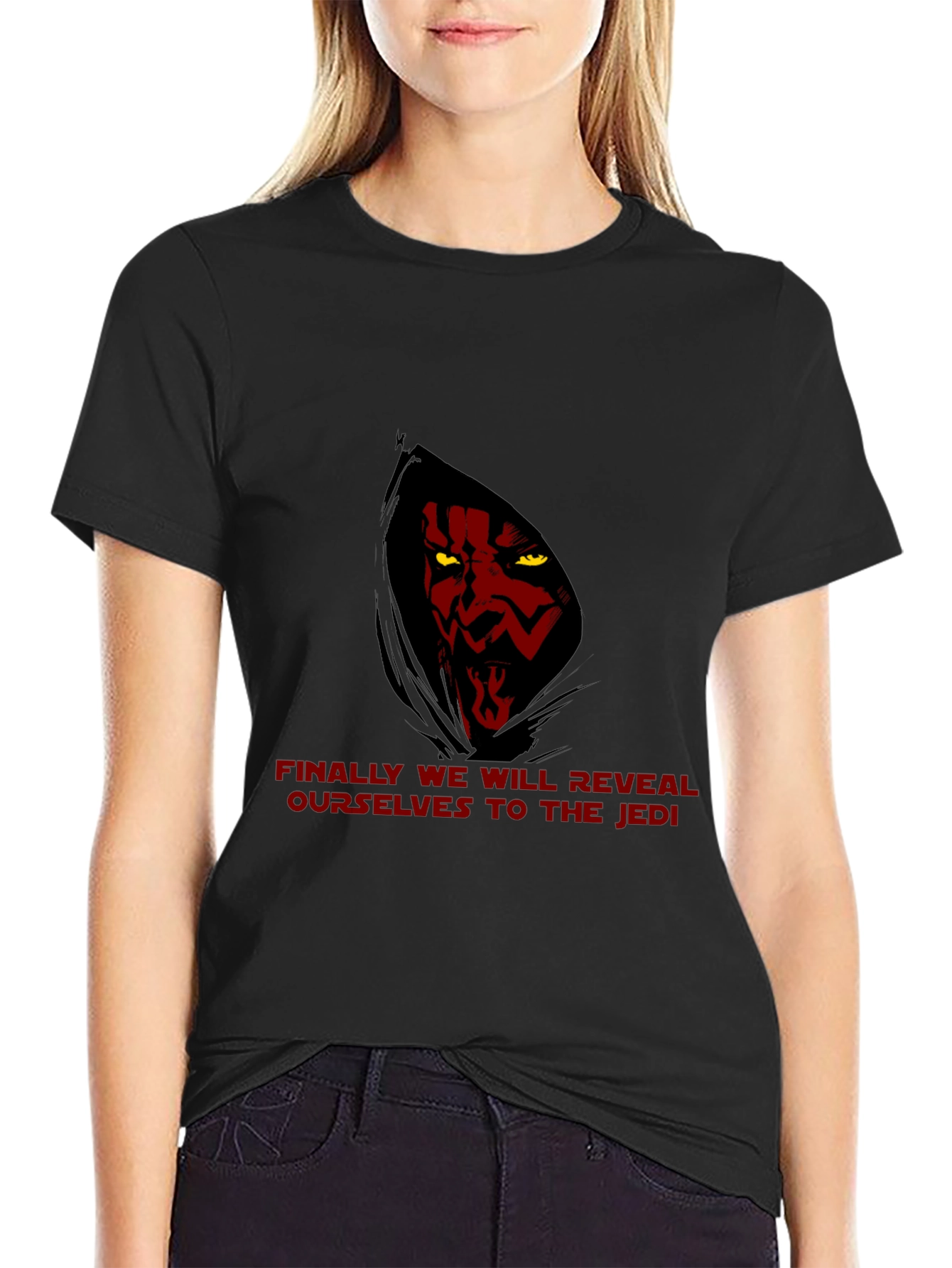 Star Wars Darth Maul Reveal Mens Black T-Shirt