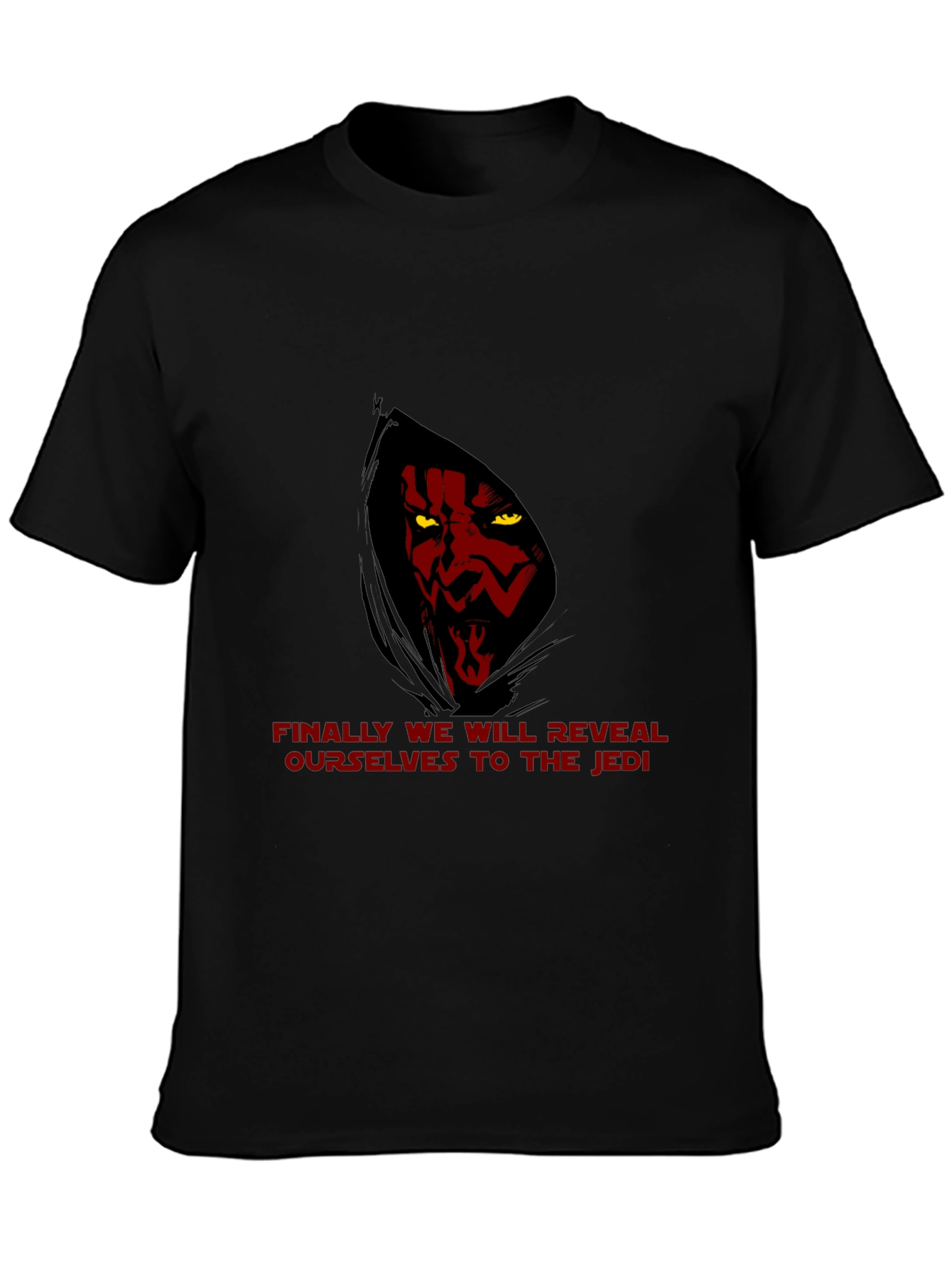 Star Wars Darth Maul Reveal Mens Black T-Shirt