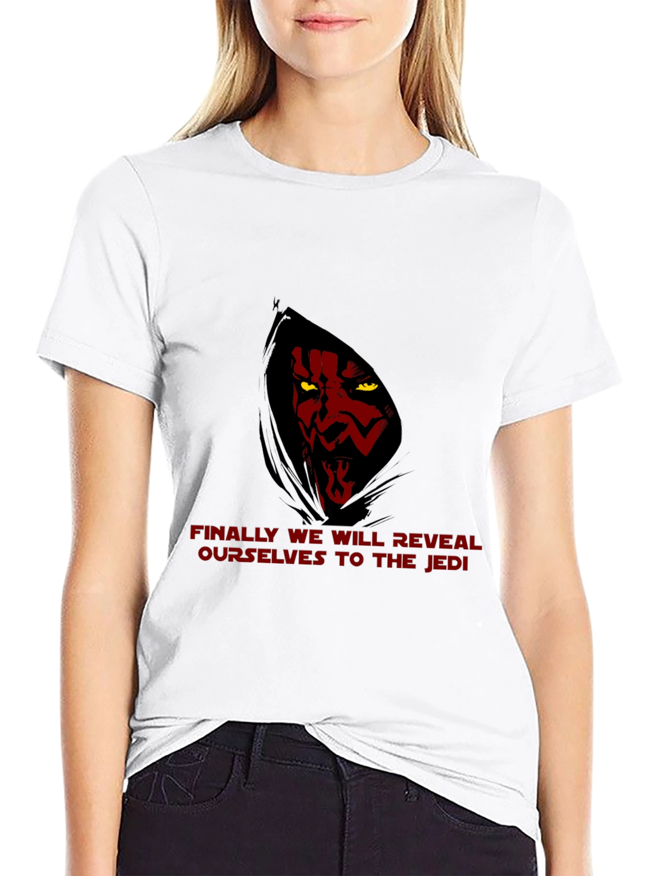 Star Wars Darth Maul Reveal Mens Black T-Shirt