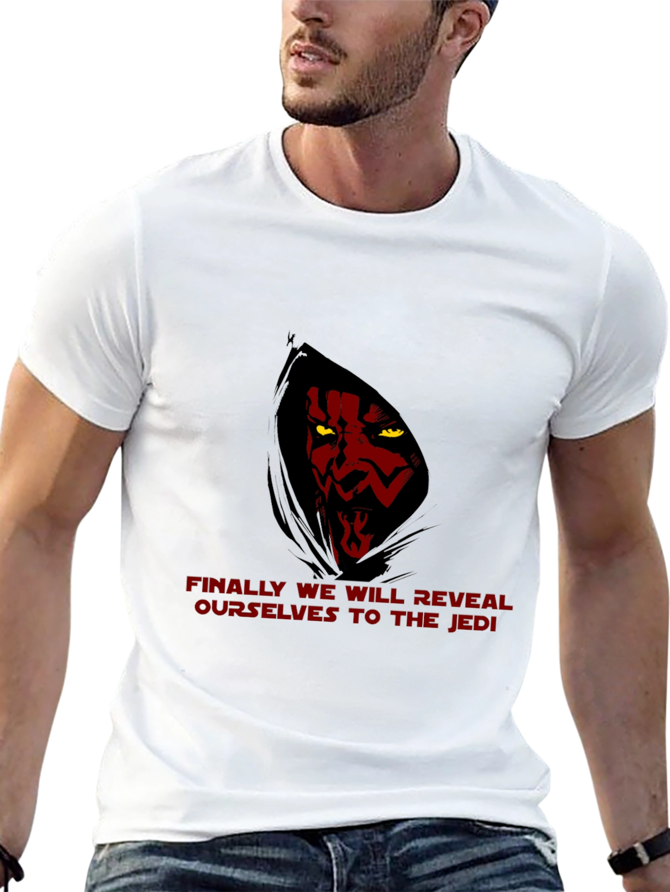 Star Wars Darth Maul Reveal Mens Black T-Shirt