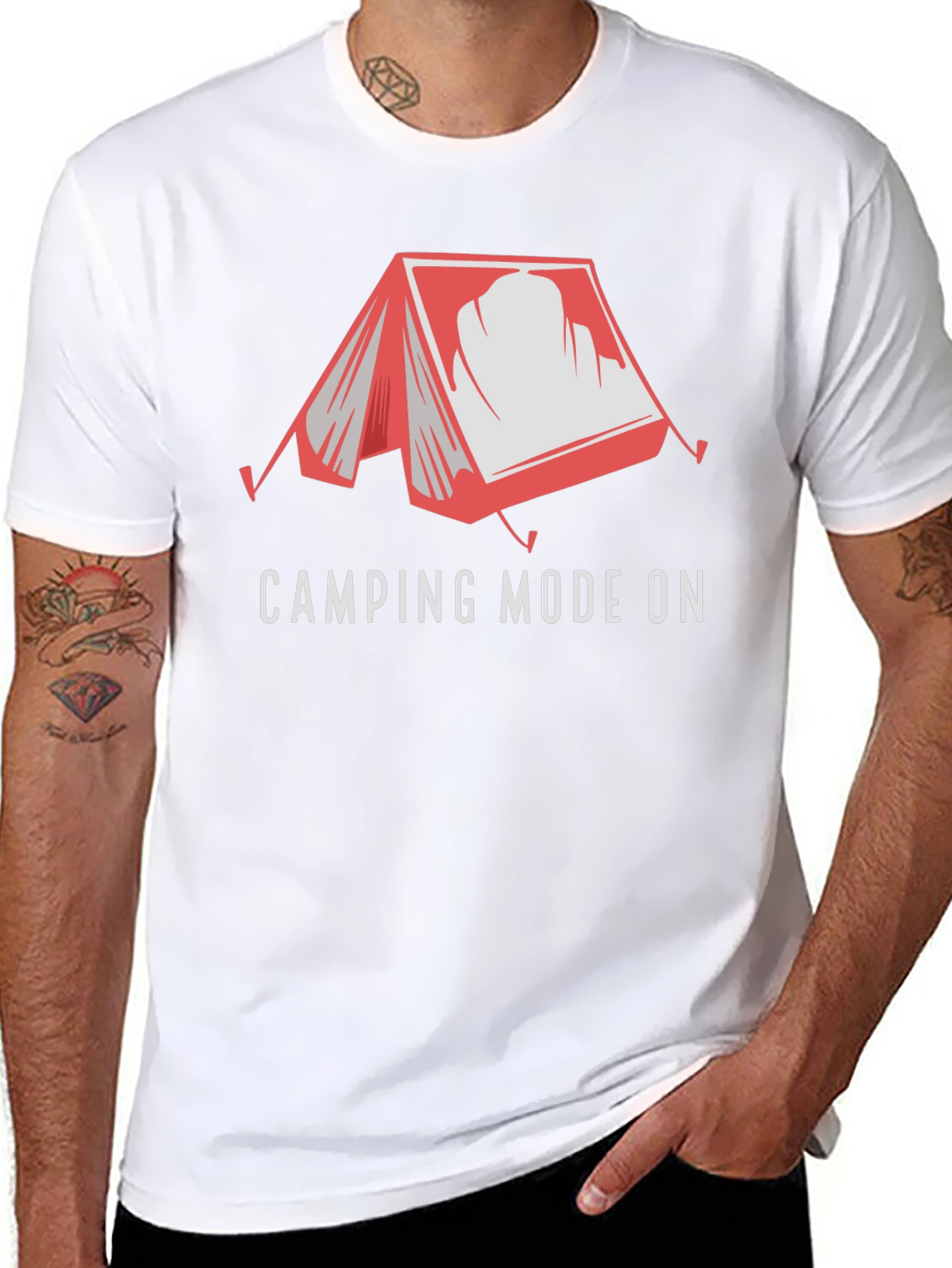 Camping Mode On Graphic Tee - Adventure Awaits!