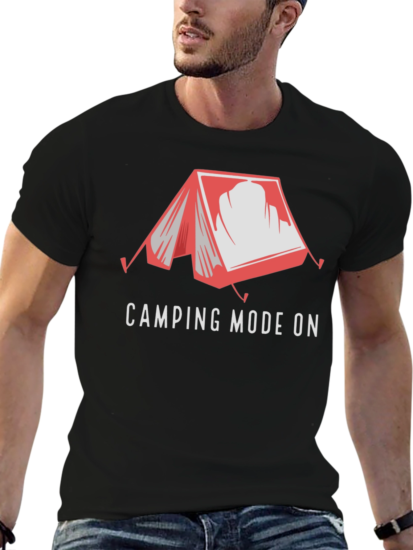 Camping Mode On Graphic Tee - Adventure Awaits!