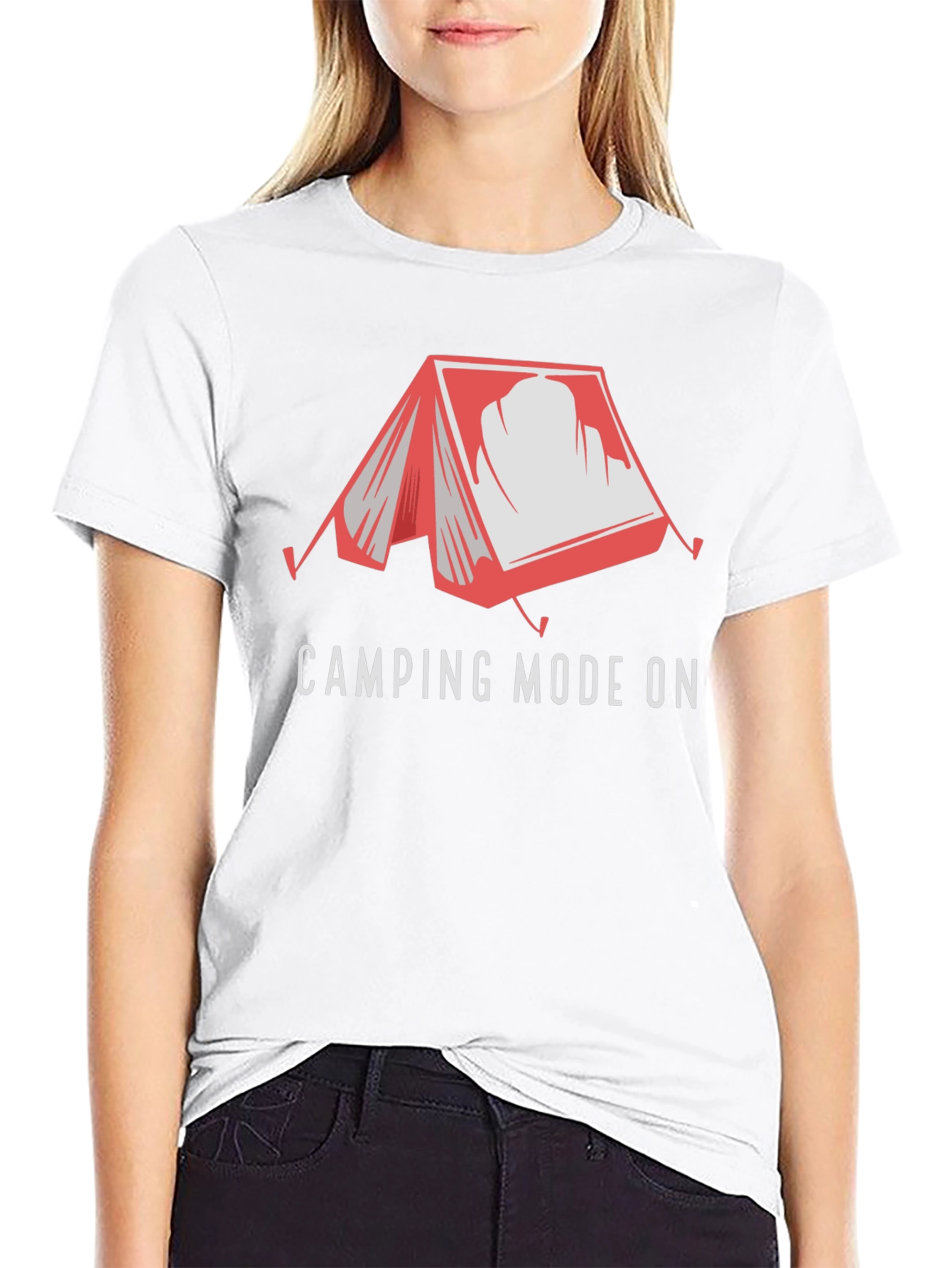 Camping Mode On Graphic Tee - Adventure Awaits!