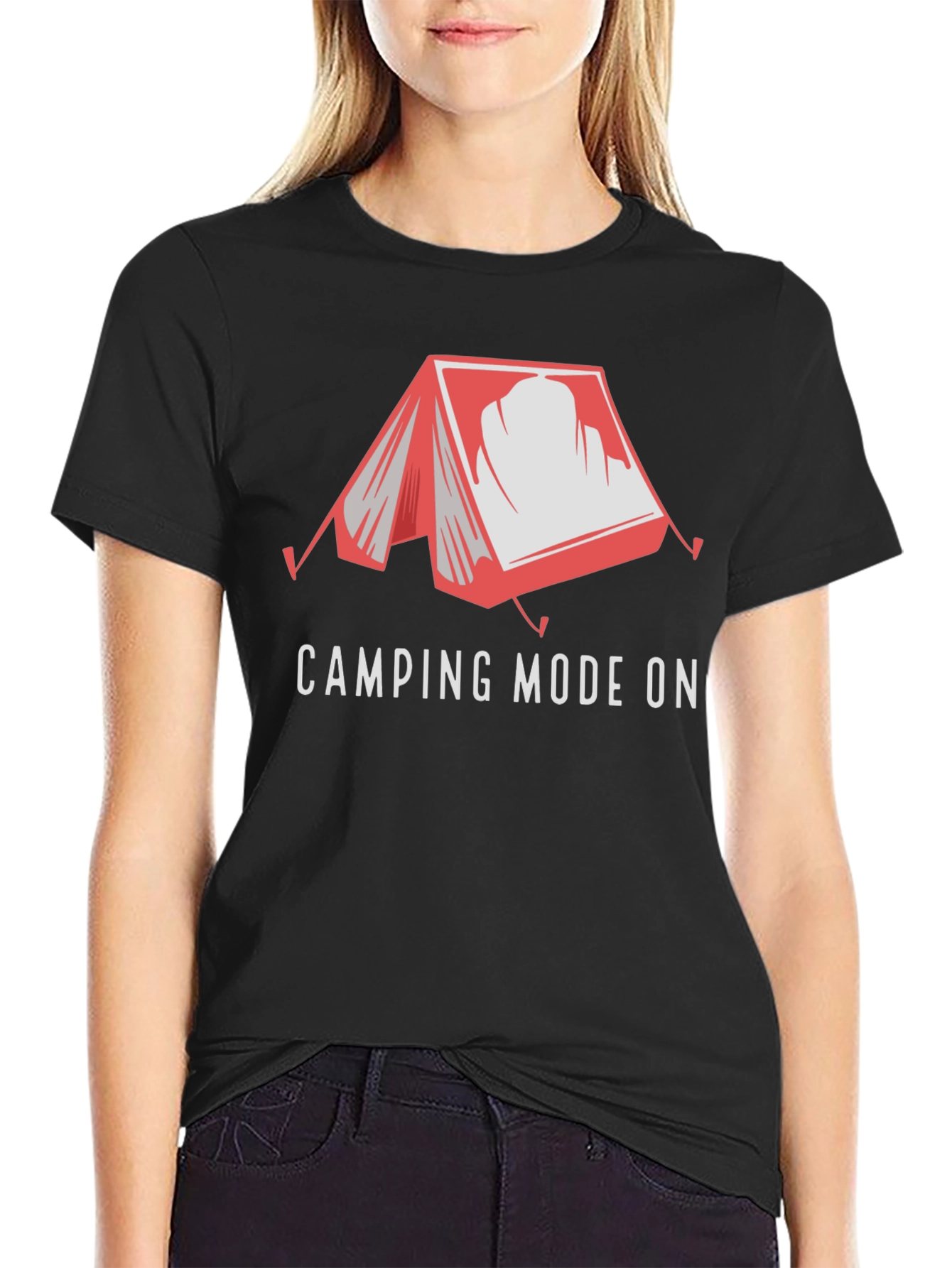 Camping Mode On Graphic Tee - Adventure Awaits!