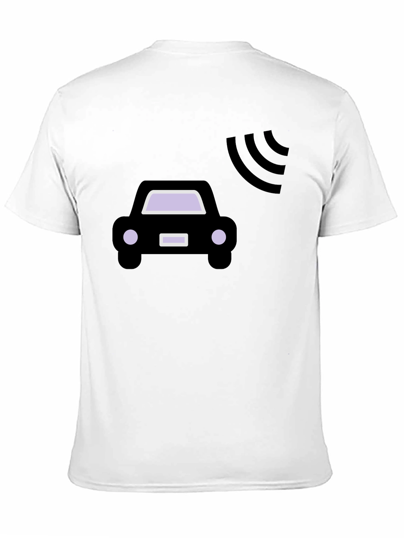 Autonomous Car T-Shirt - Black Cotton