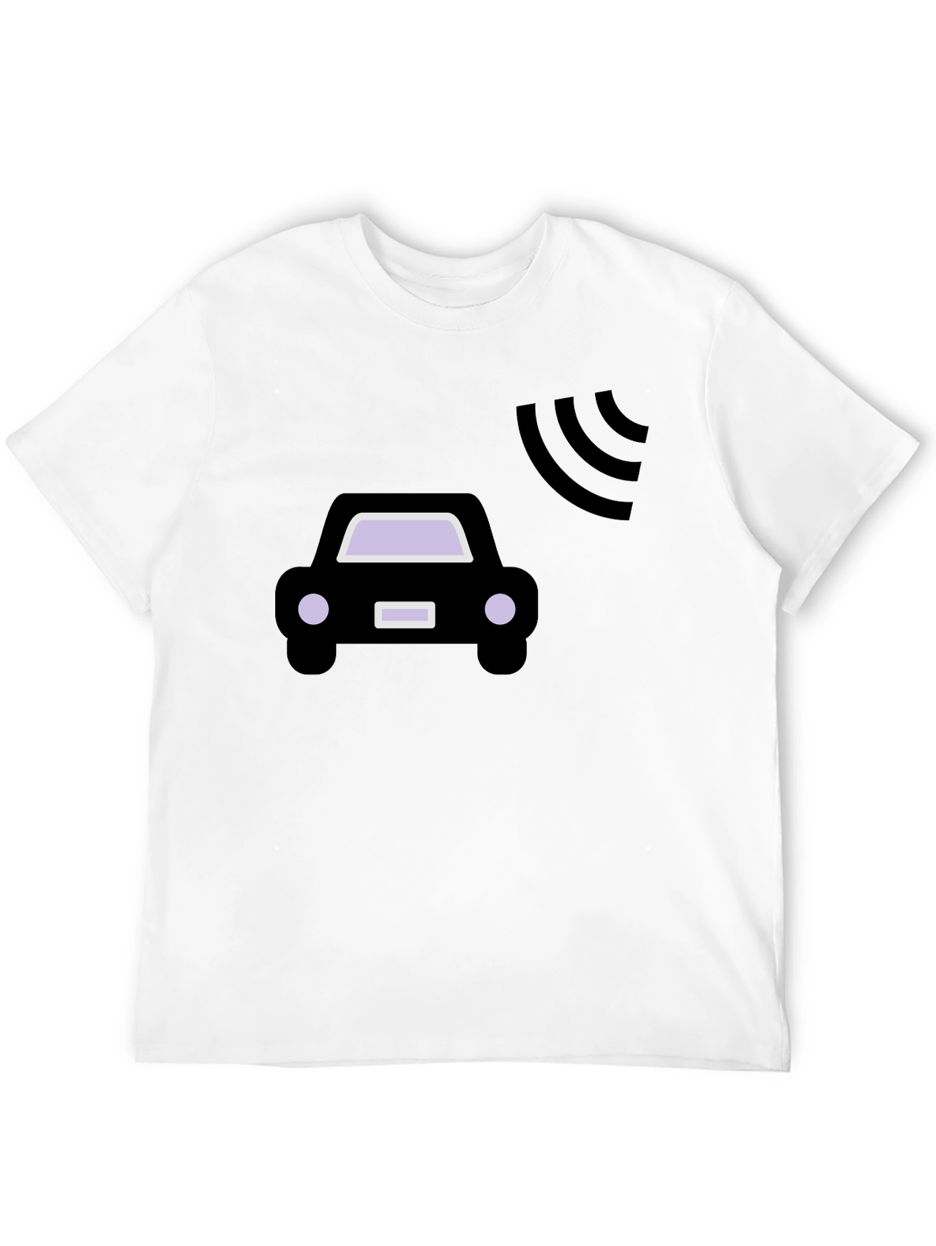 Autonomous Car T-Shirt - Black Cotton