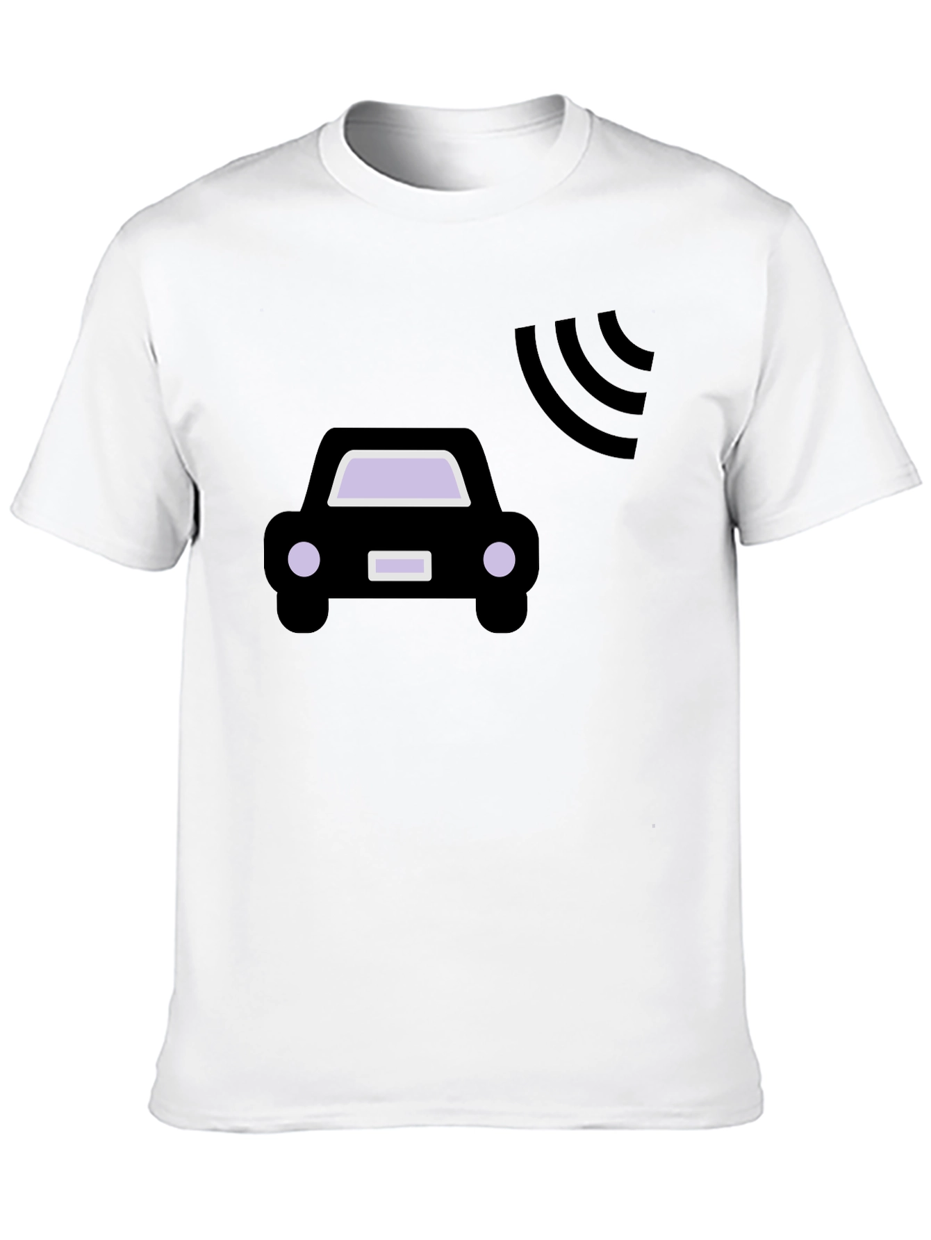 Autonomous Car T-Shirt - Black Cotton