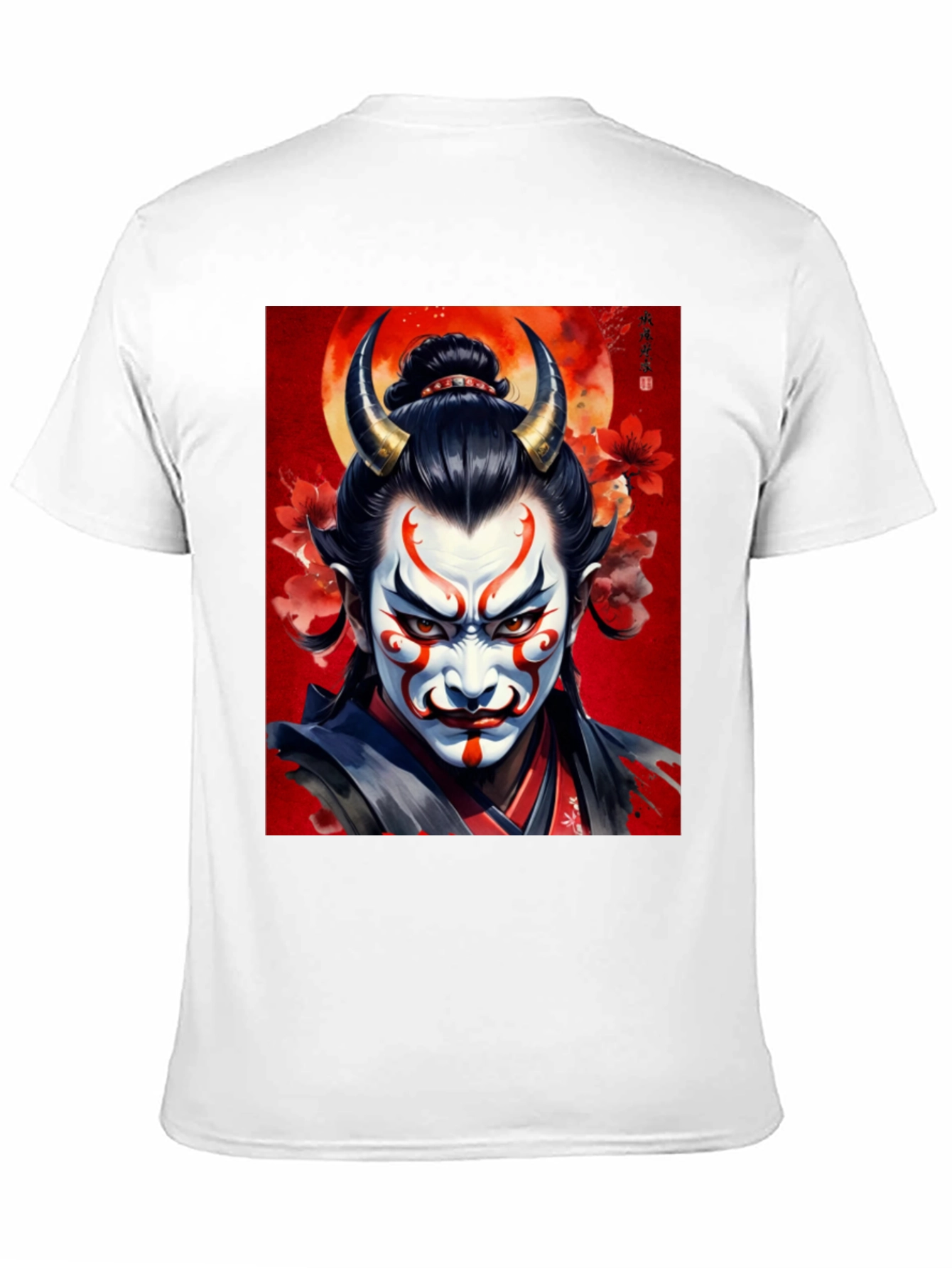 Oni Mask T-Shirt: Japanese Demon Design