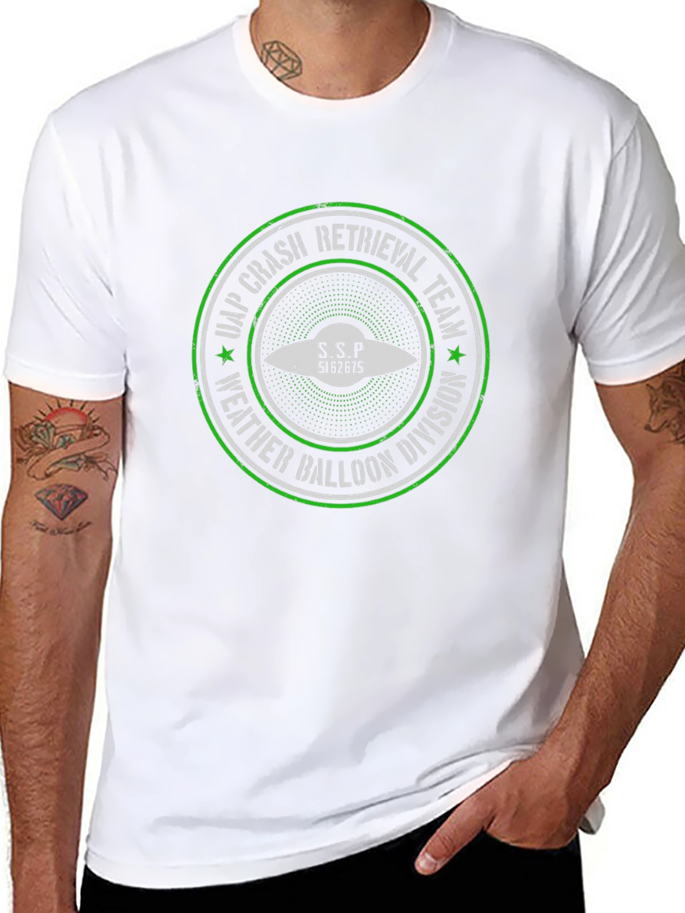 UAP Crash Retrieval Team UFO Graphic T-Shirt