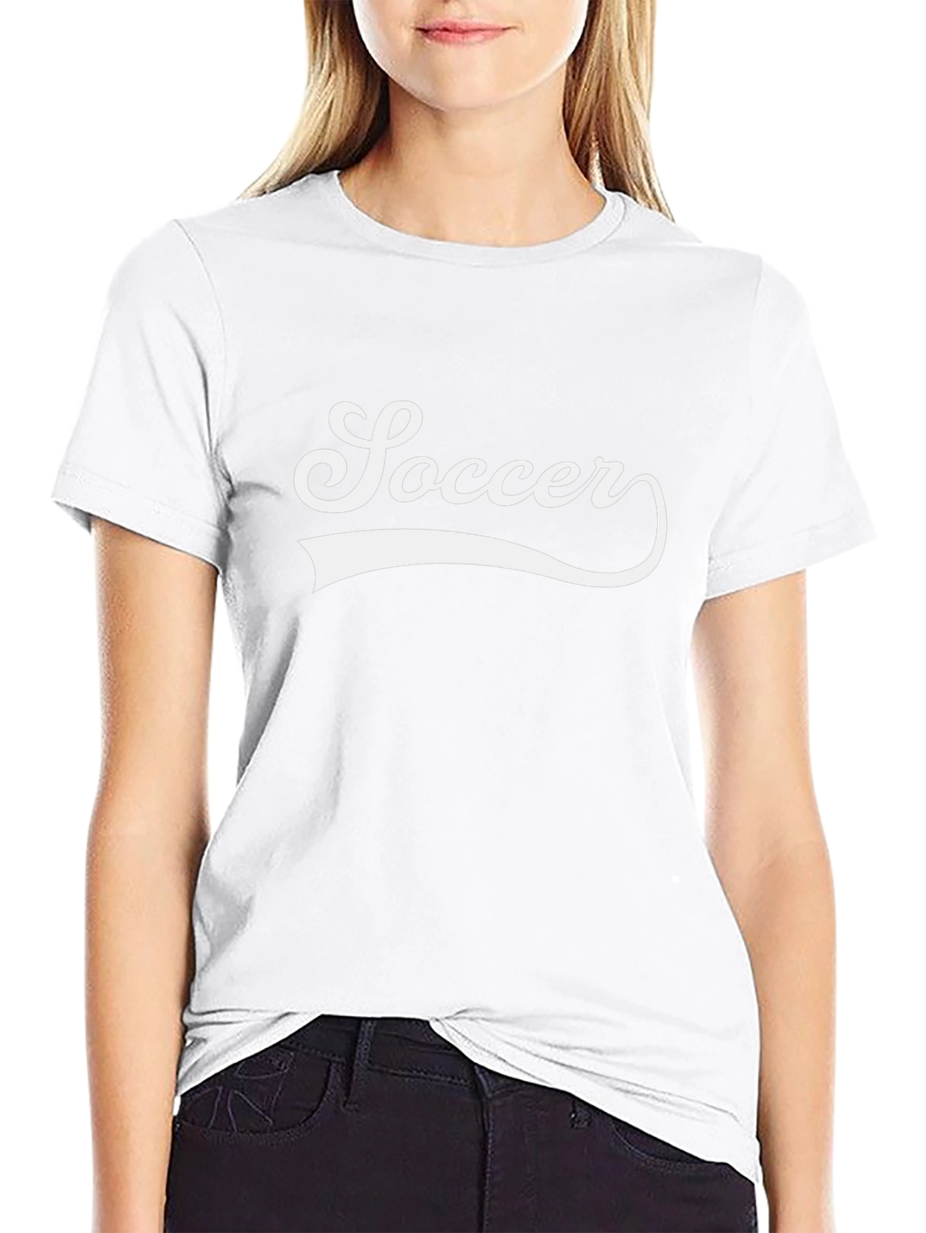Soccer Graphic Tee - Stylish Black Cotton T-Shirt