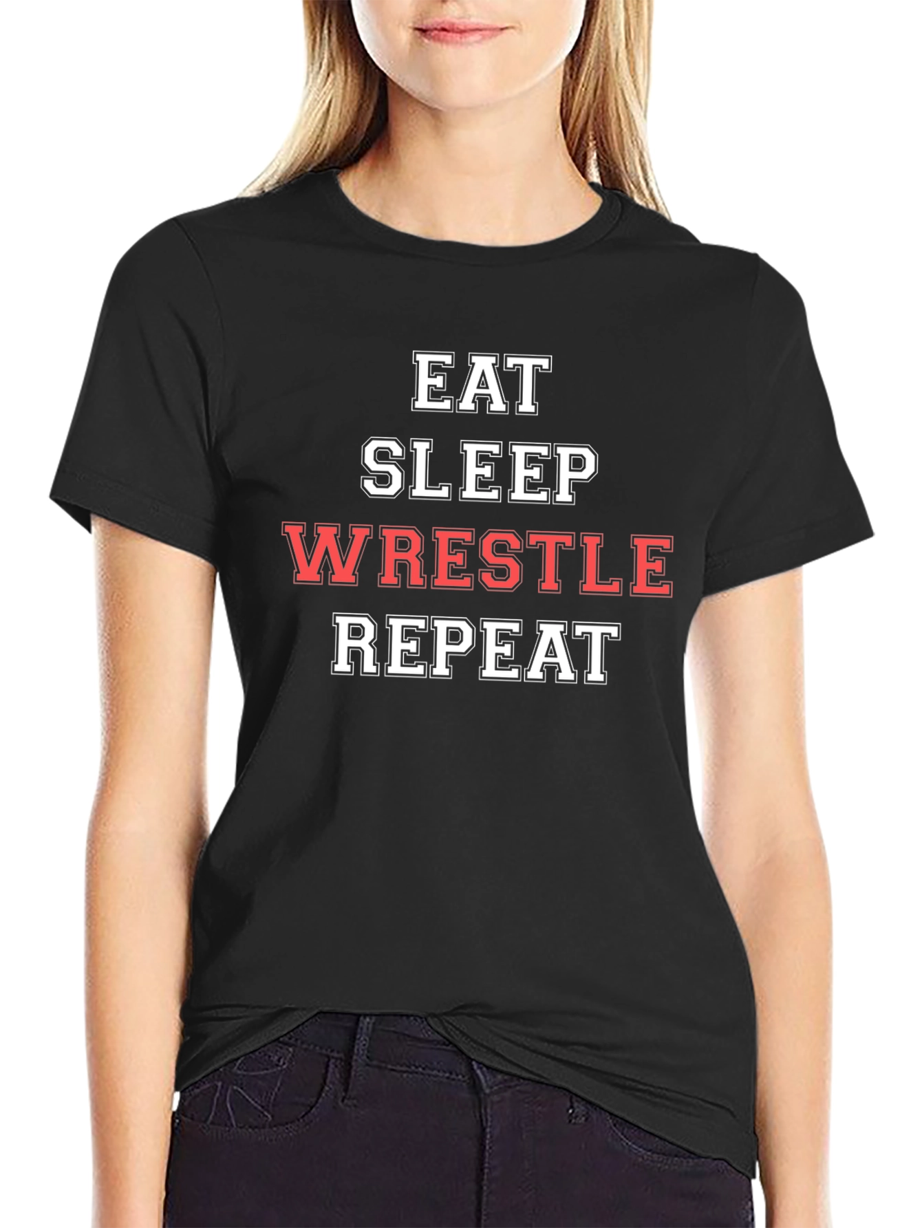 Eat Sleep Wrestle Repeat T-Shirt