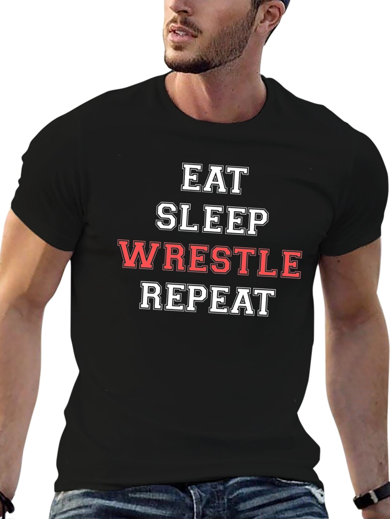 Eat Sleep Wrestle Repeat T-Shirt