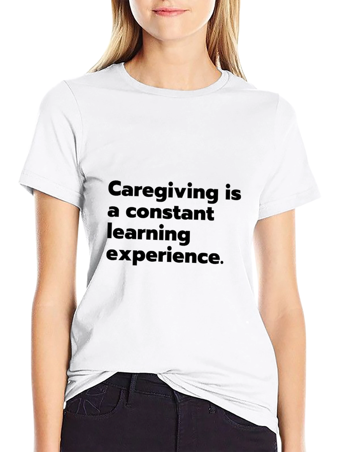 Caregiving Learning Experience Black T-Shirt