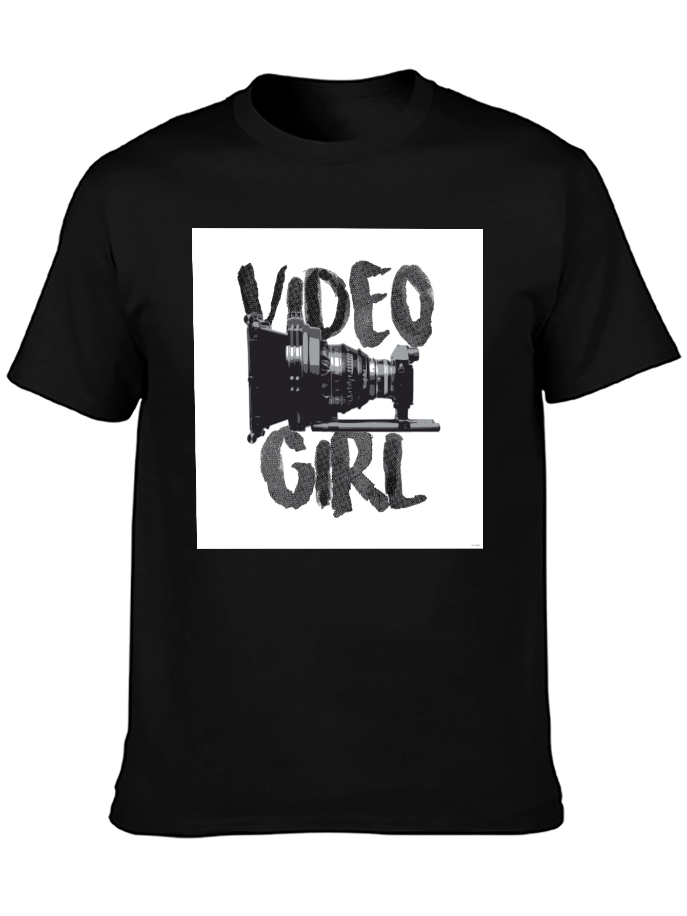 Video Girl Black Graphic Tee
