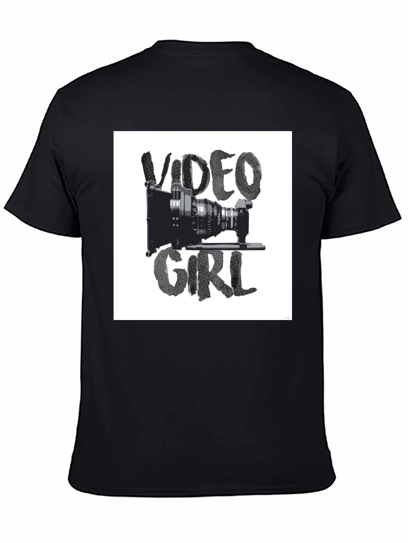 Video Girl Black Graphic Tee