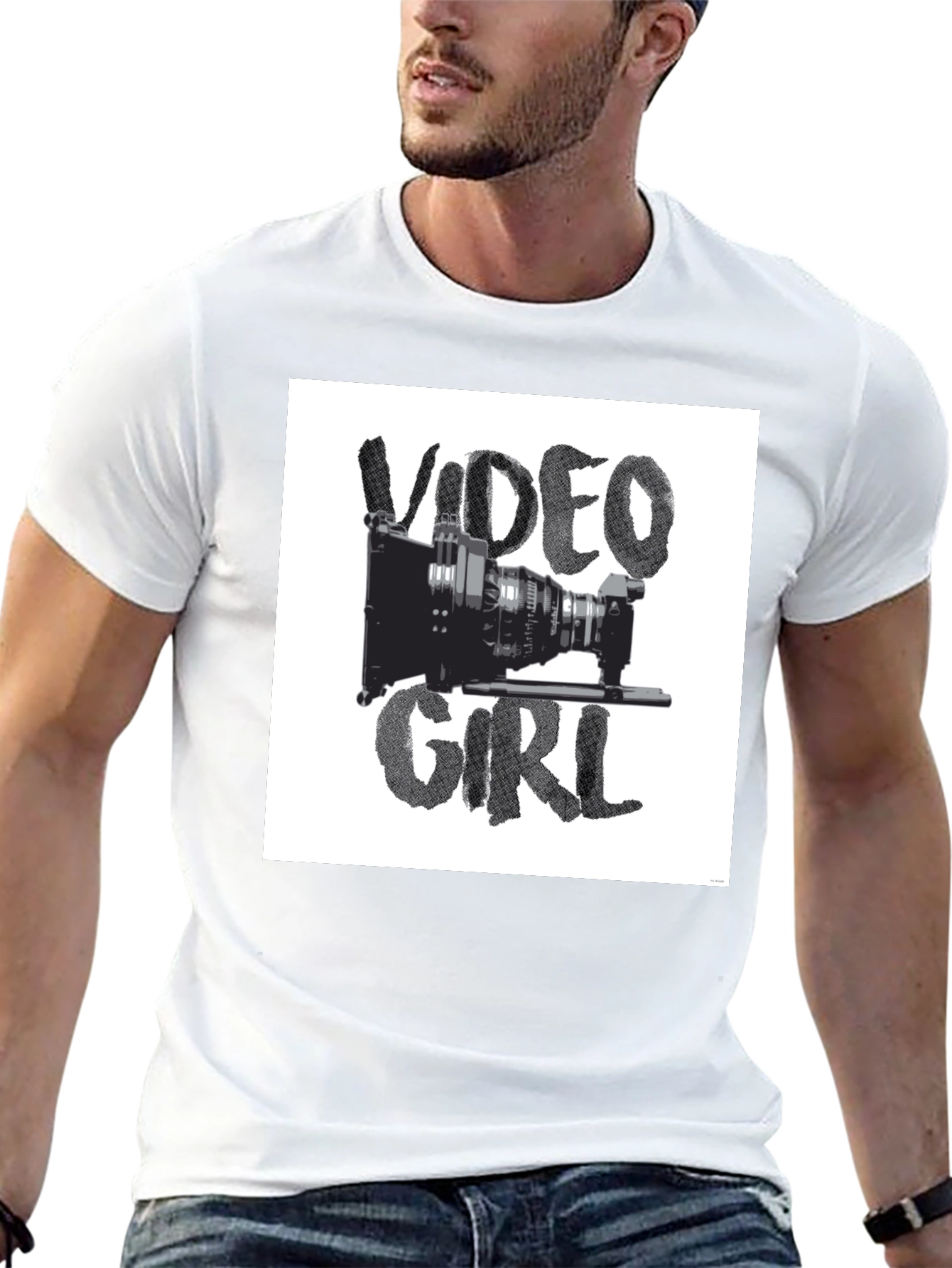 Video Girl Black Graphic Tee