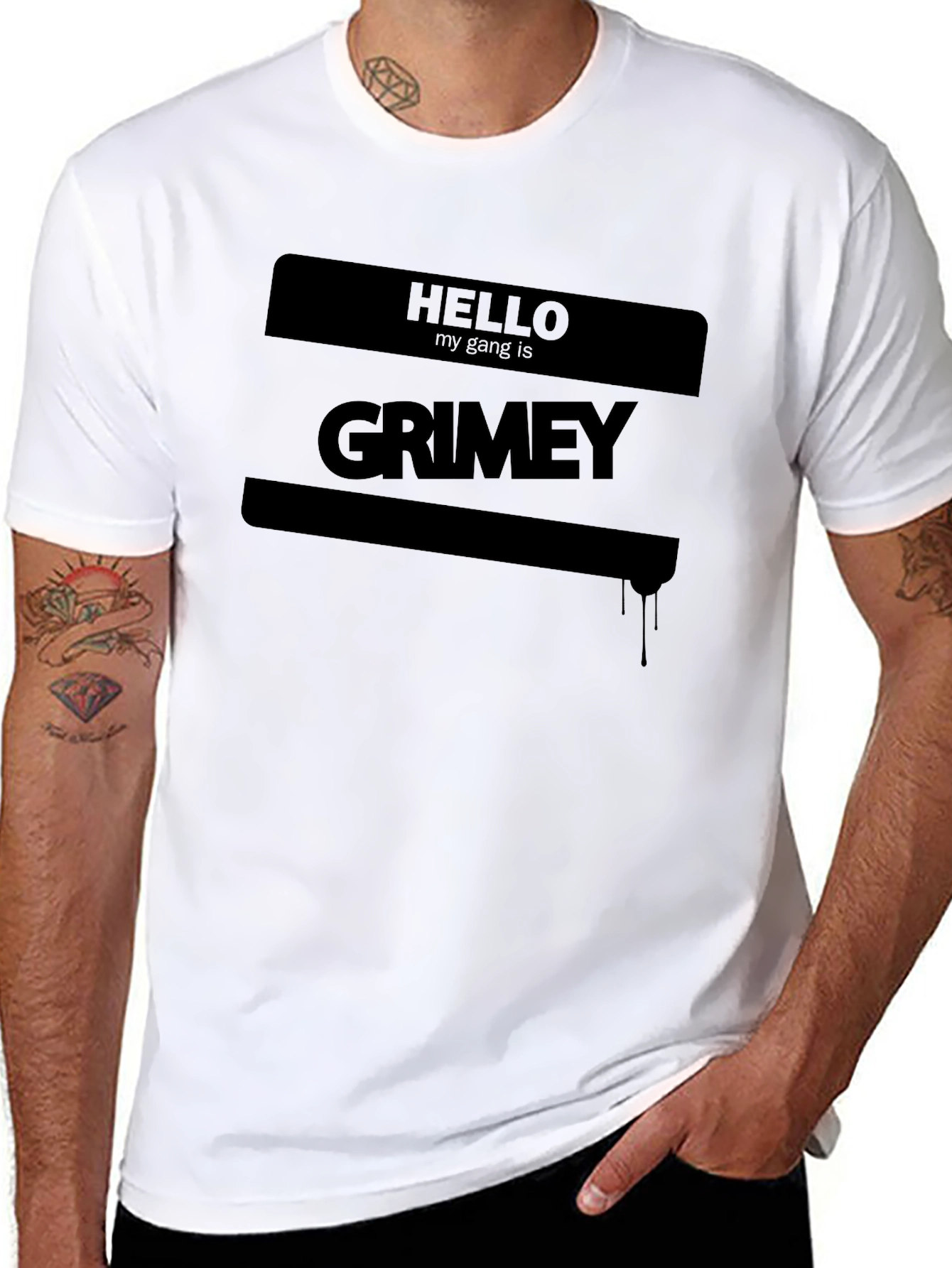 Grimey Gang Black T-Shirt - Edgy Streetwear
