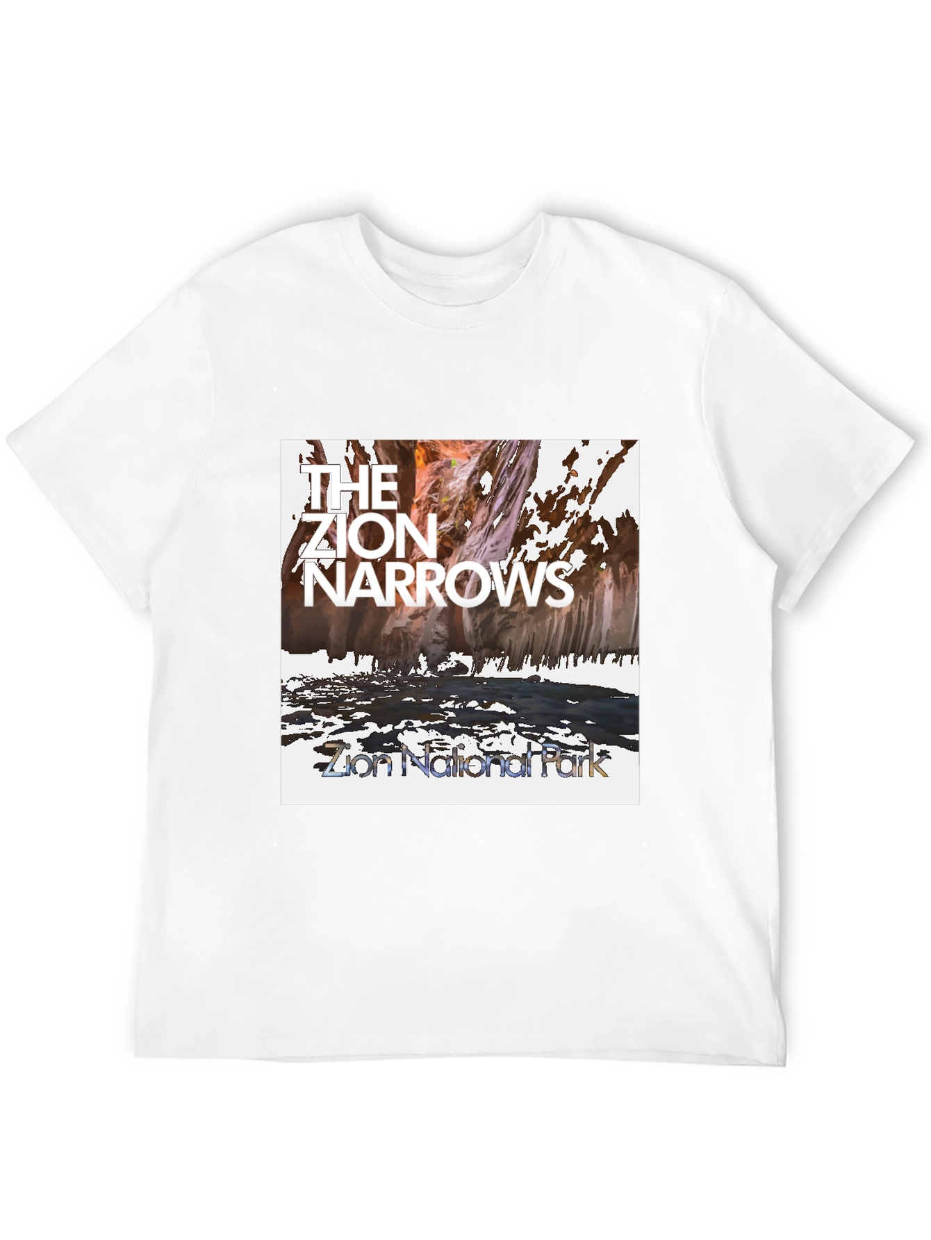 Zion Narrows National Park Graphic T-Shirt