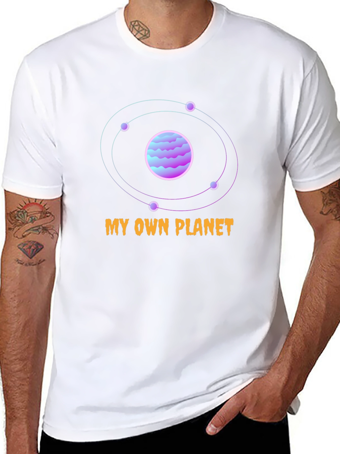 My Own Planet Black Graphic T-Shirt