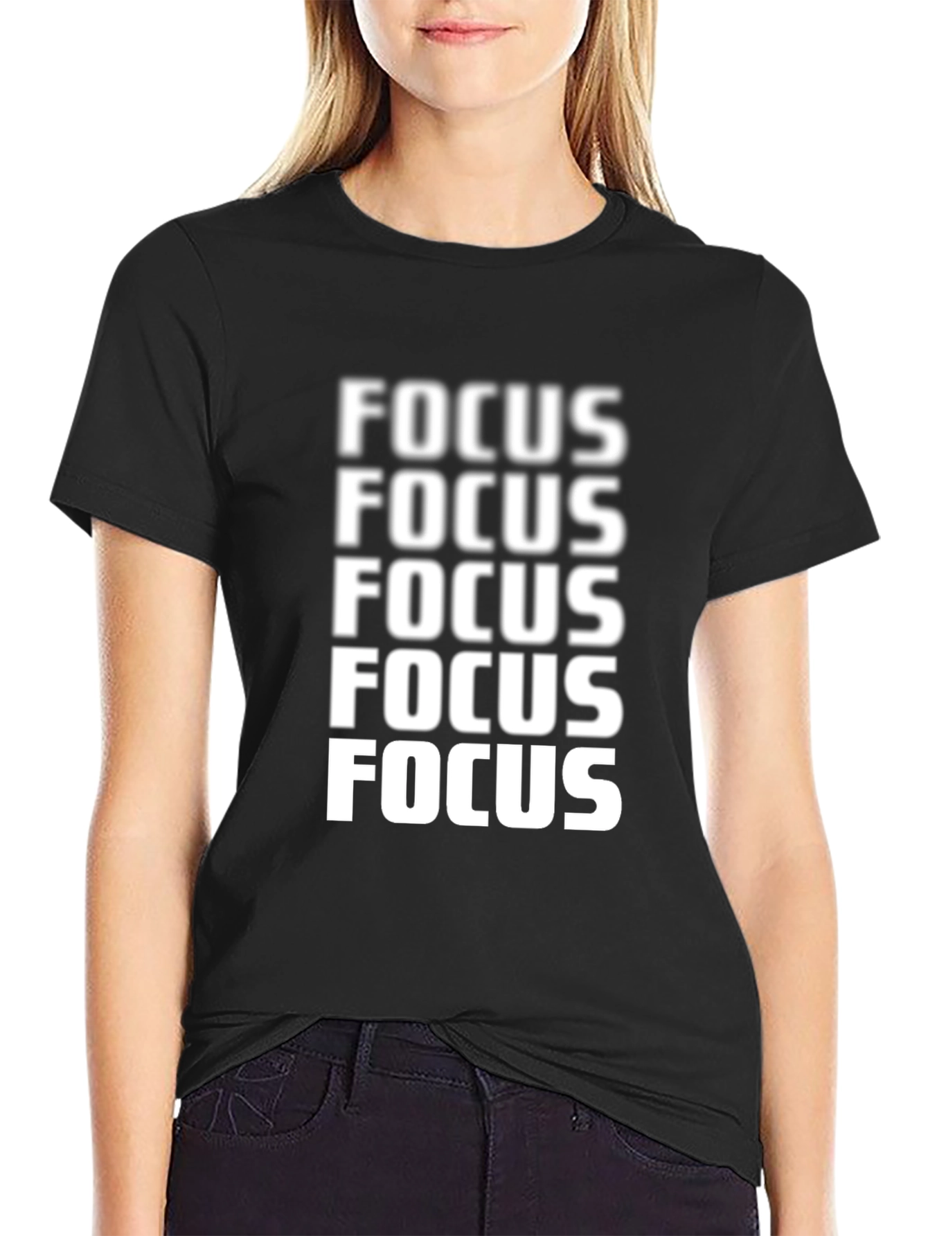 Focus Graphic Tee - Mens Crew Neck T-Shirt