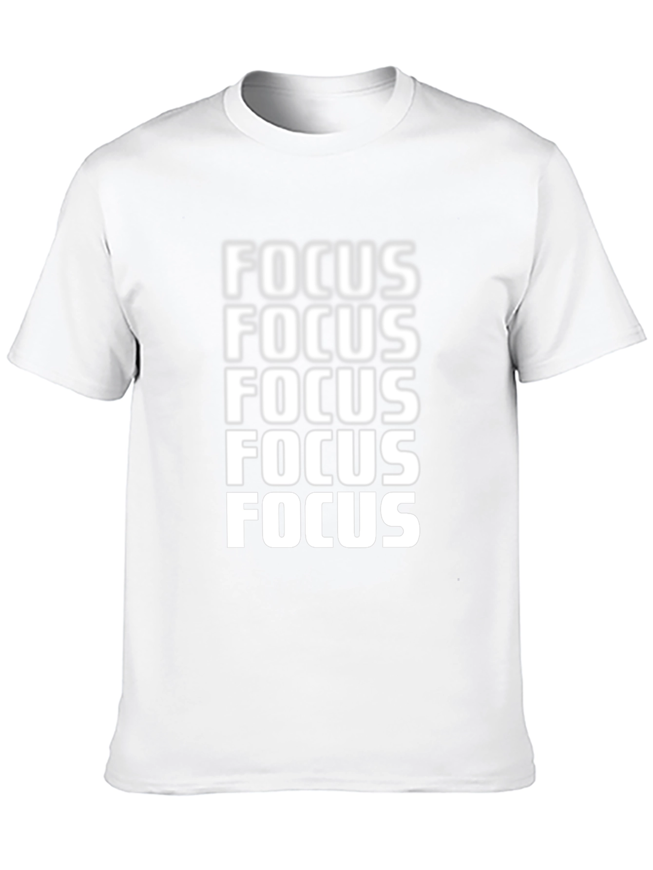 Focus Graphic Tee - Mens Crew Neck T-Shirt