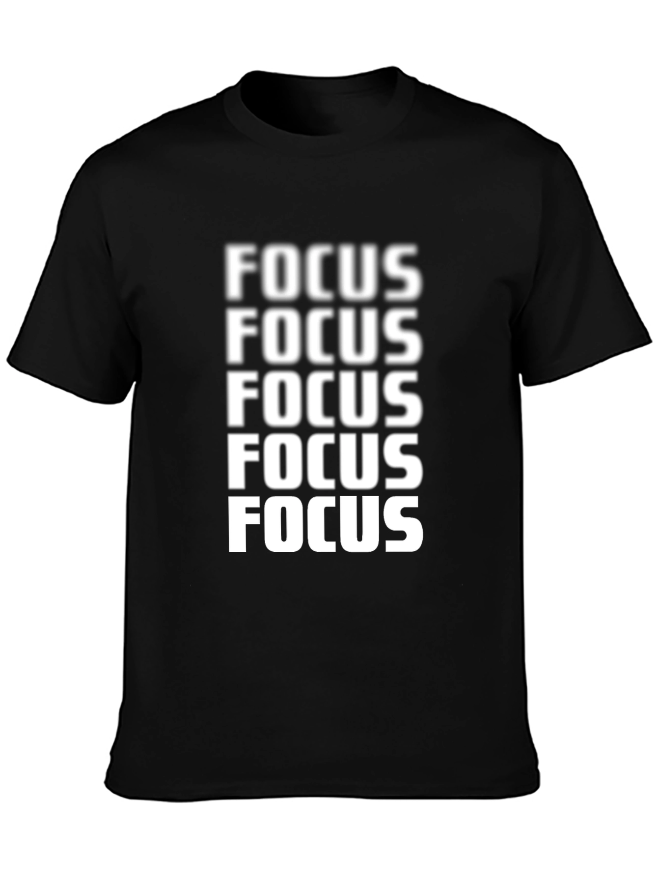 Focus Graphic Tee - Mens Crew Neck T-Shirt