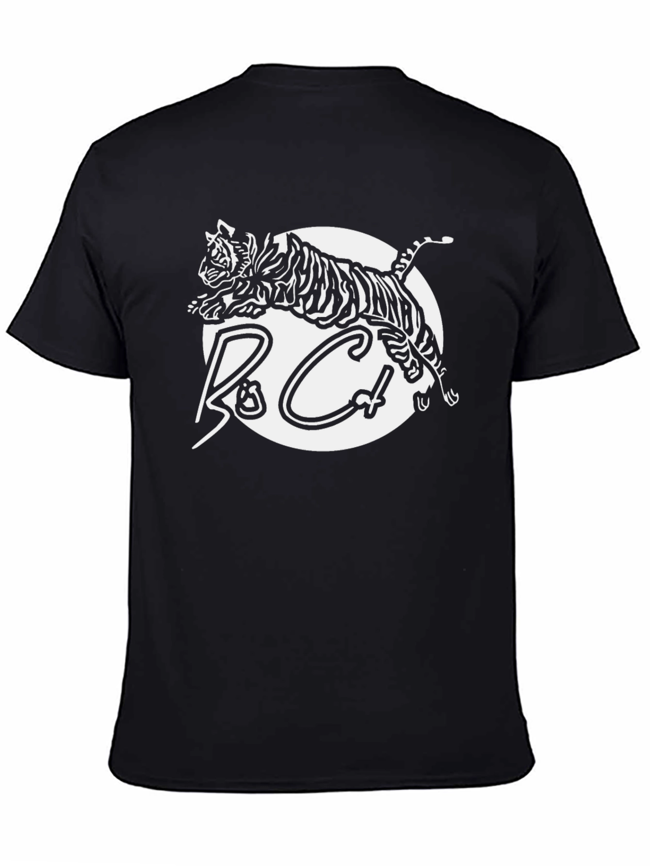 Black Tiger Graphic Tee - Ro Cat Design