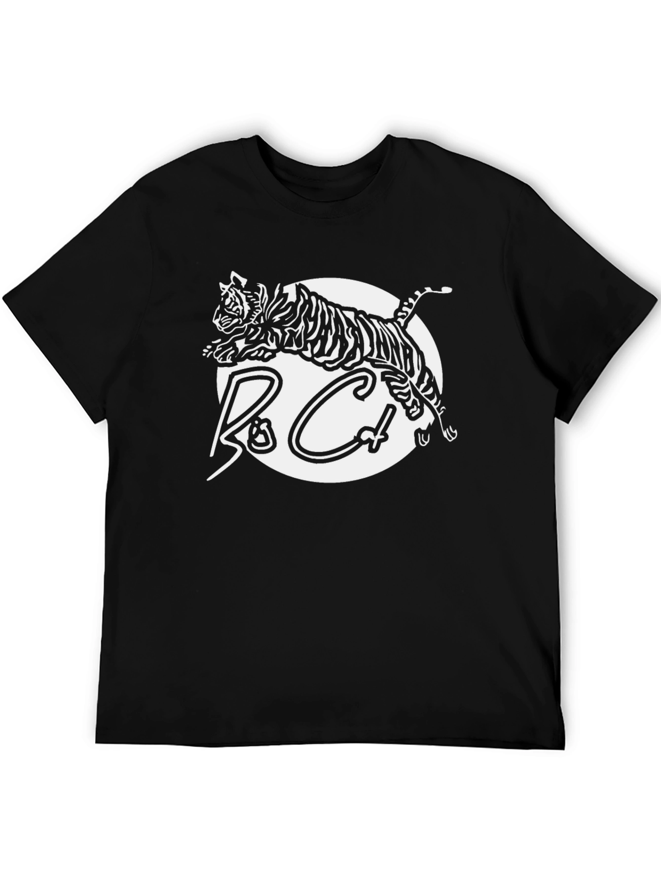 Black Tiger Graphic Tee - Ro Cat Design