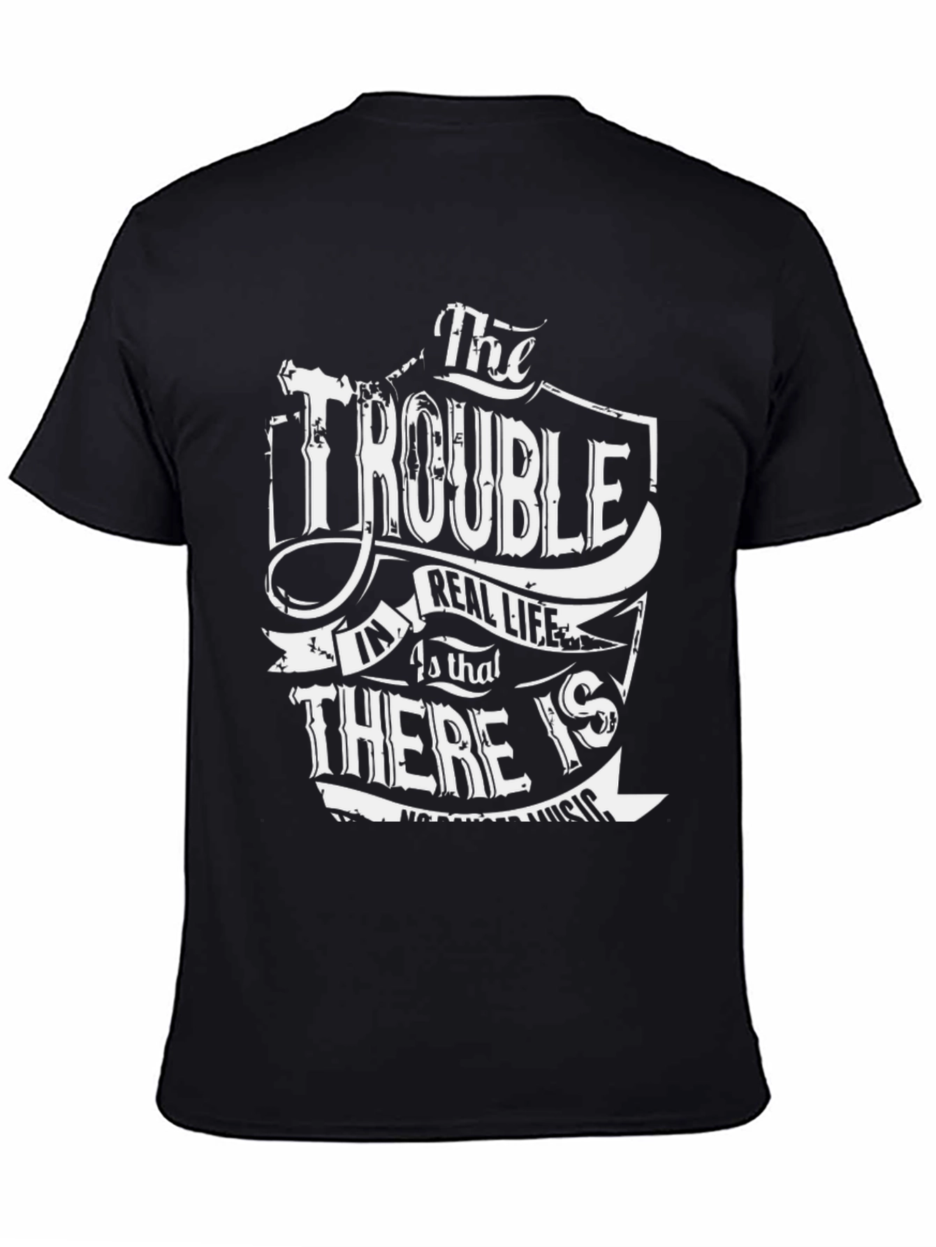 The Trouble T-Shirt - Black Graphic Tee