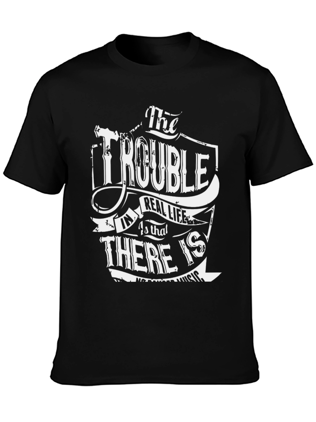 The Trouble T-Shirt - Black Graphic Tee