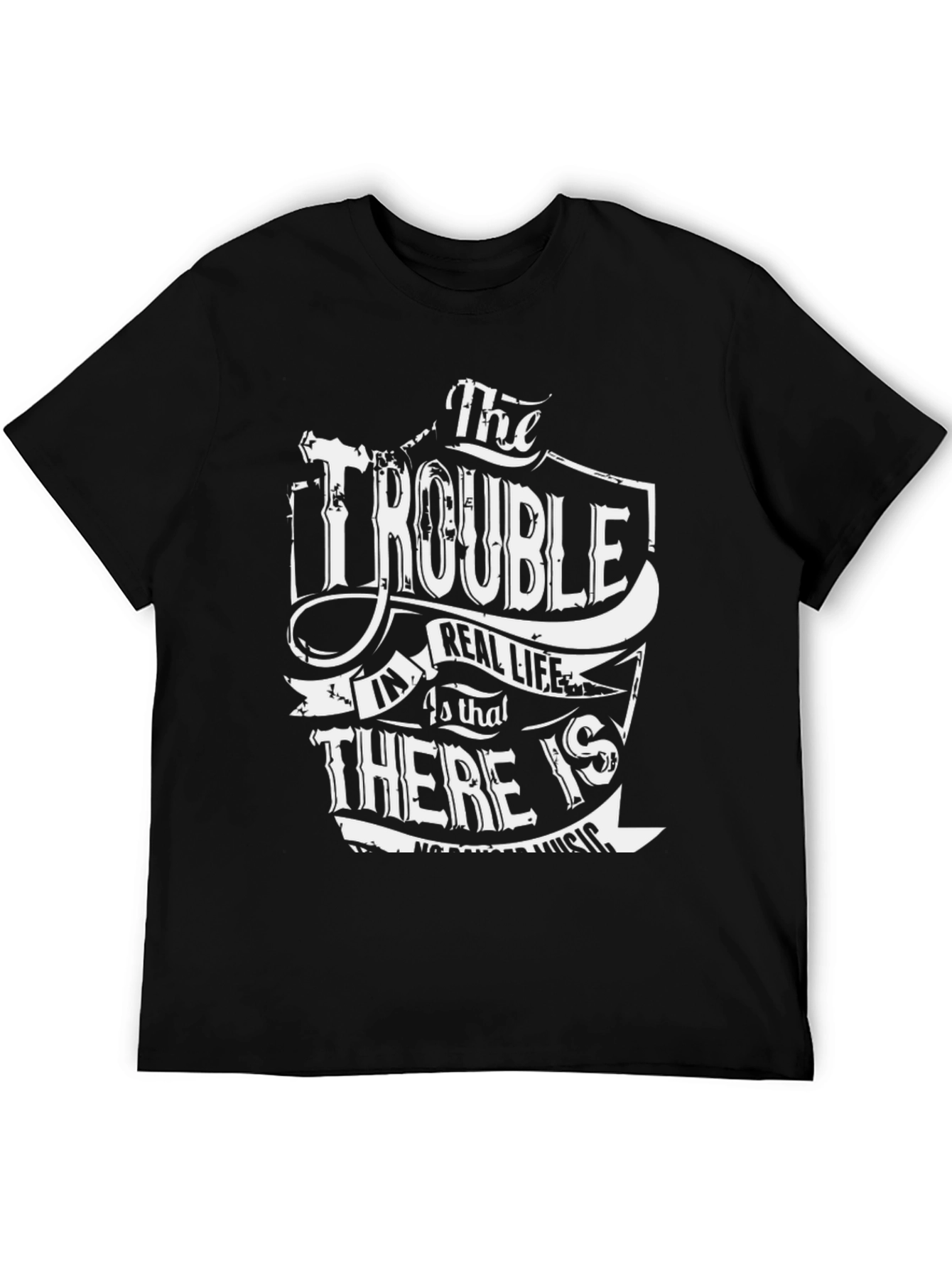 The Trouble T-Shirt - Black Graphic Tee
