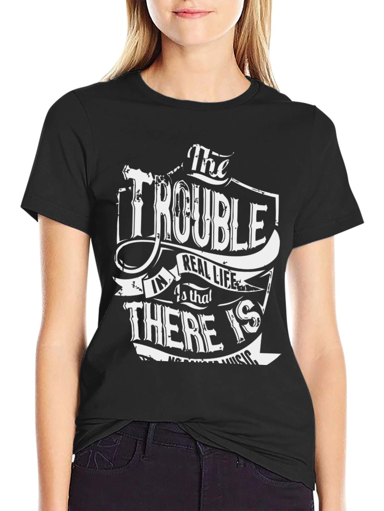The Trouble T-Shirt - Black Graphic Tee