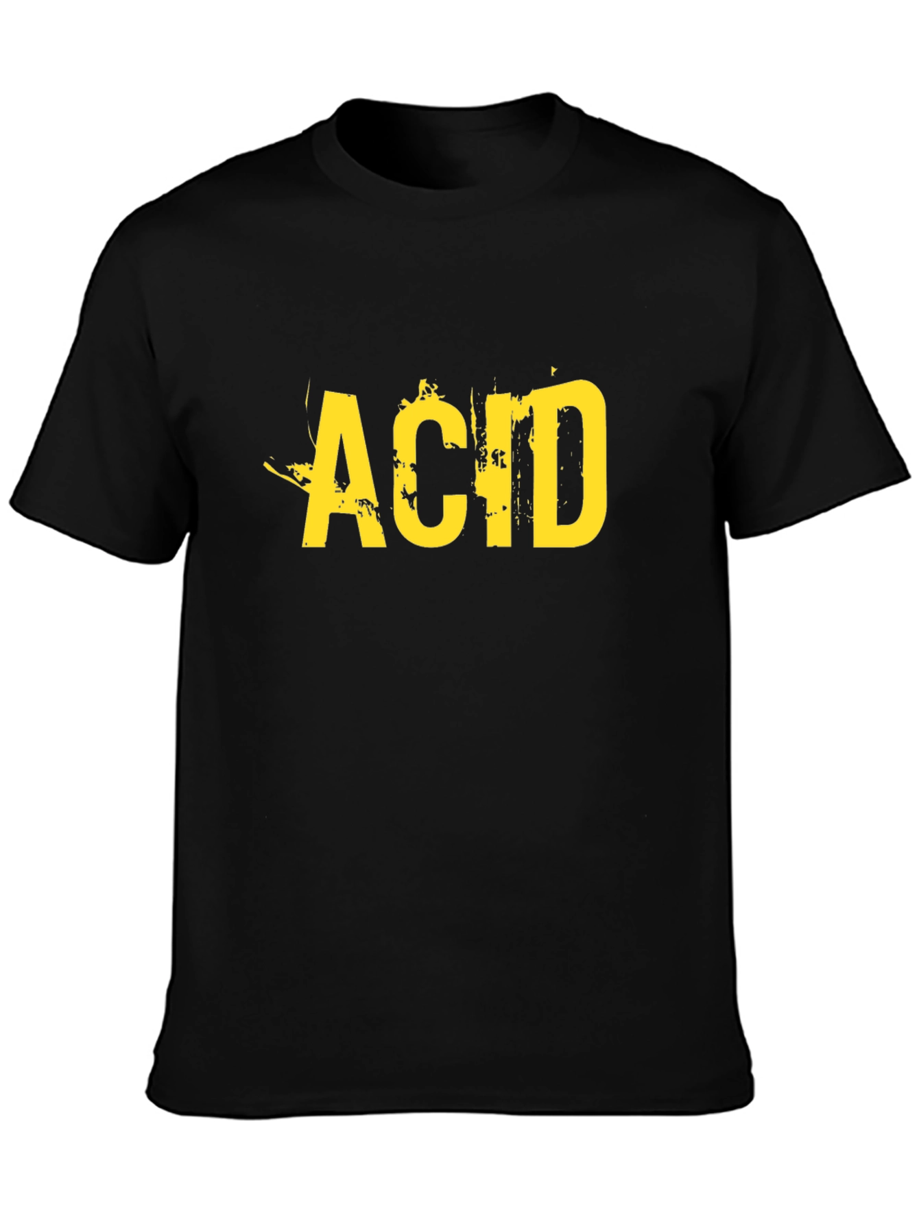Acid Graphic Tee - Grunge Style Black T-Shirt