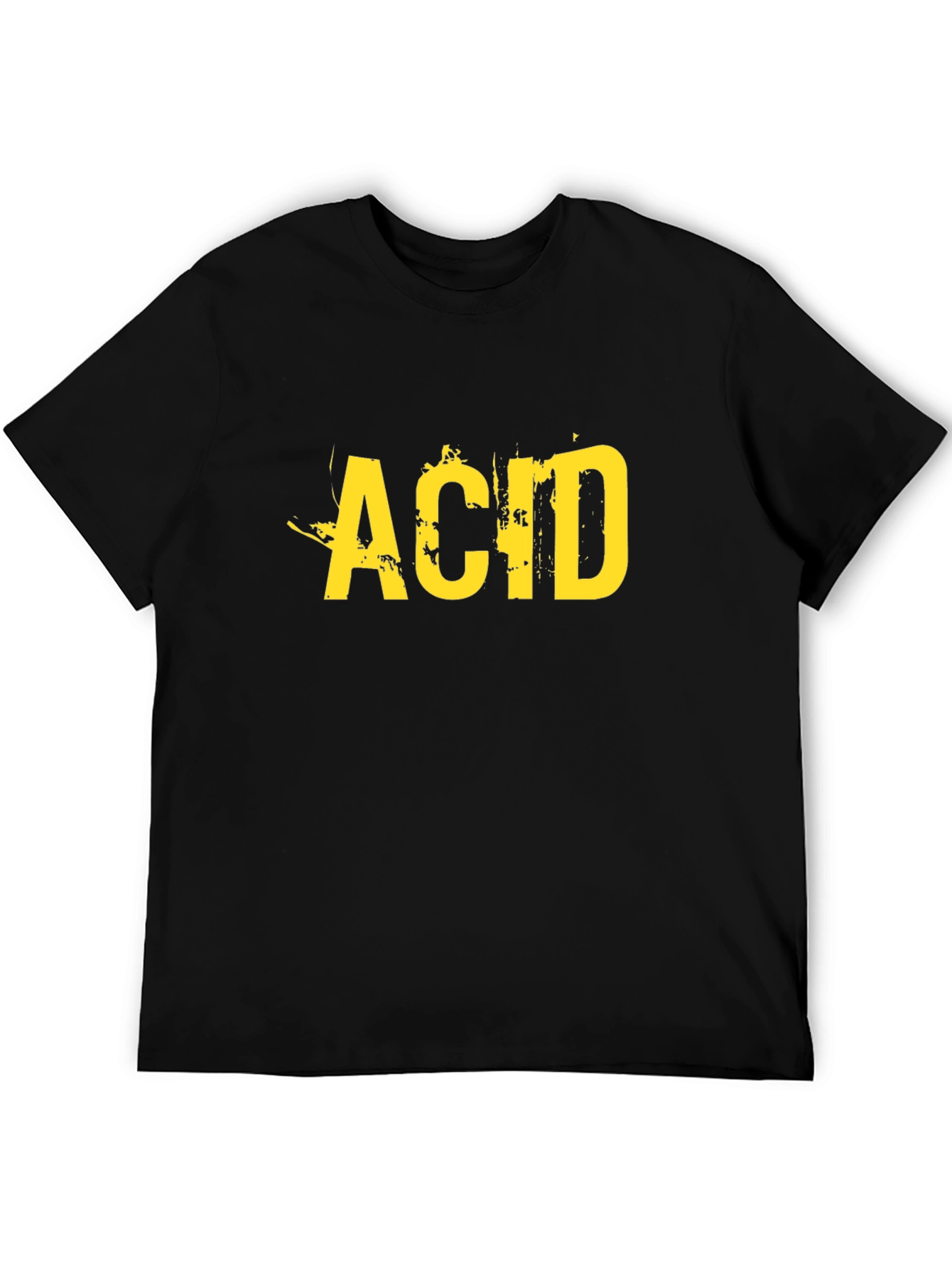 Acid Graphic Tee - Grunge Style Black T-Shirt