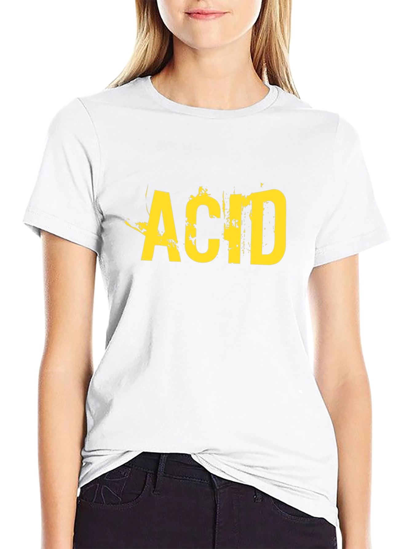 Acid Graphic Tee - Grunge Style Black T-Shirt