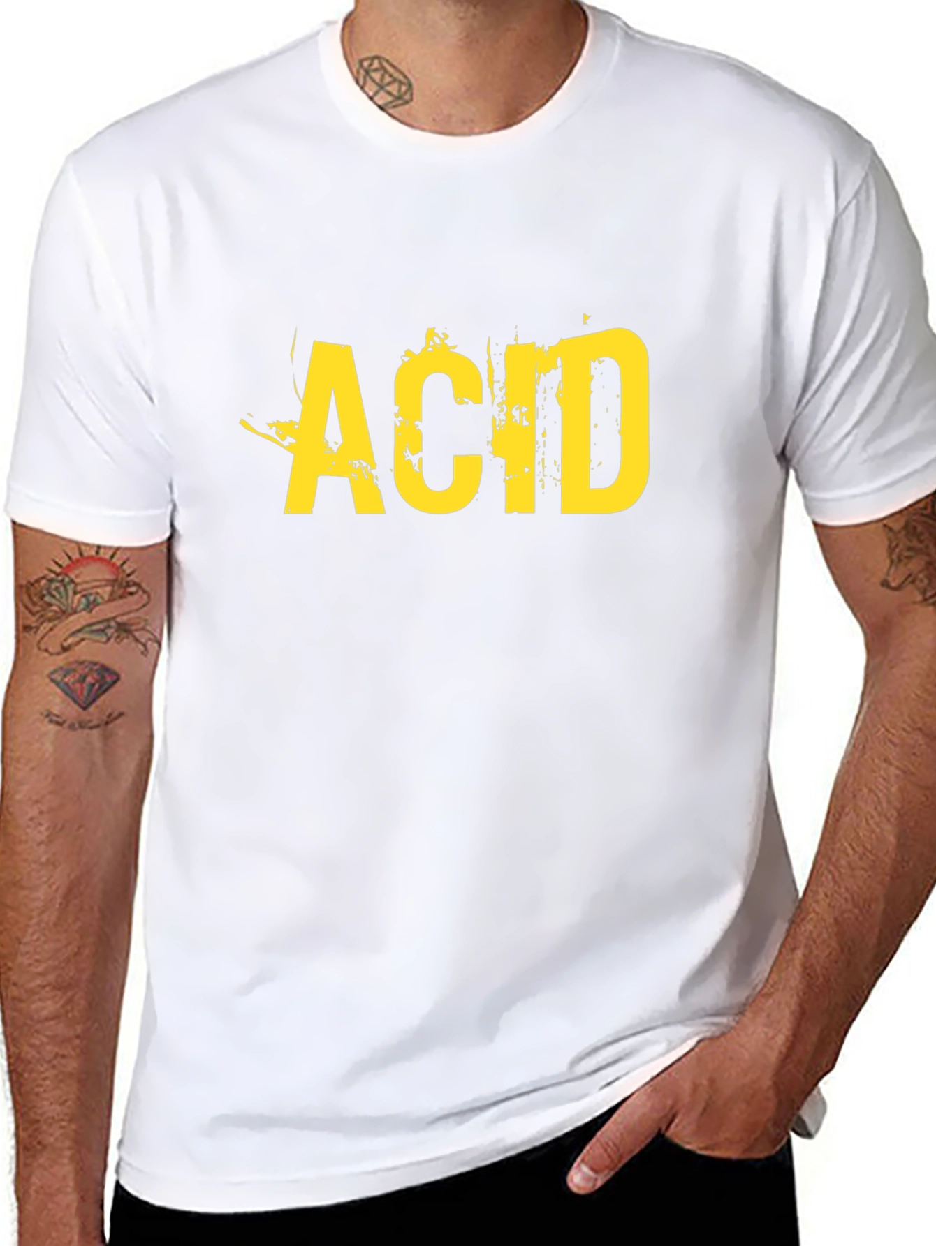 Acid Graphic Tee - Grunge Style Black T-Shirt