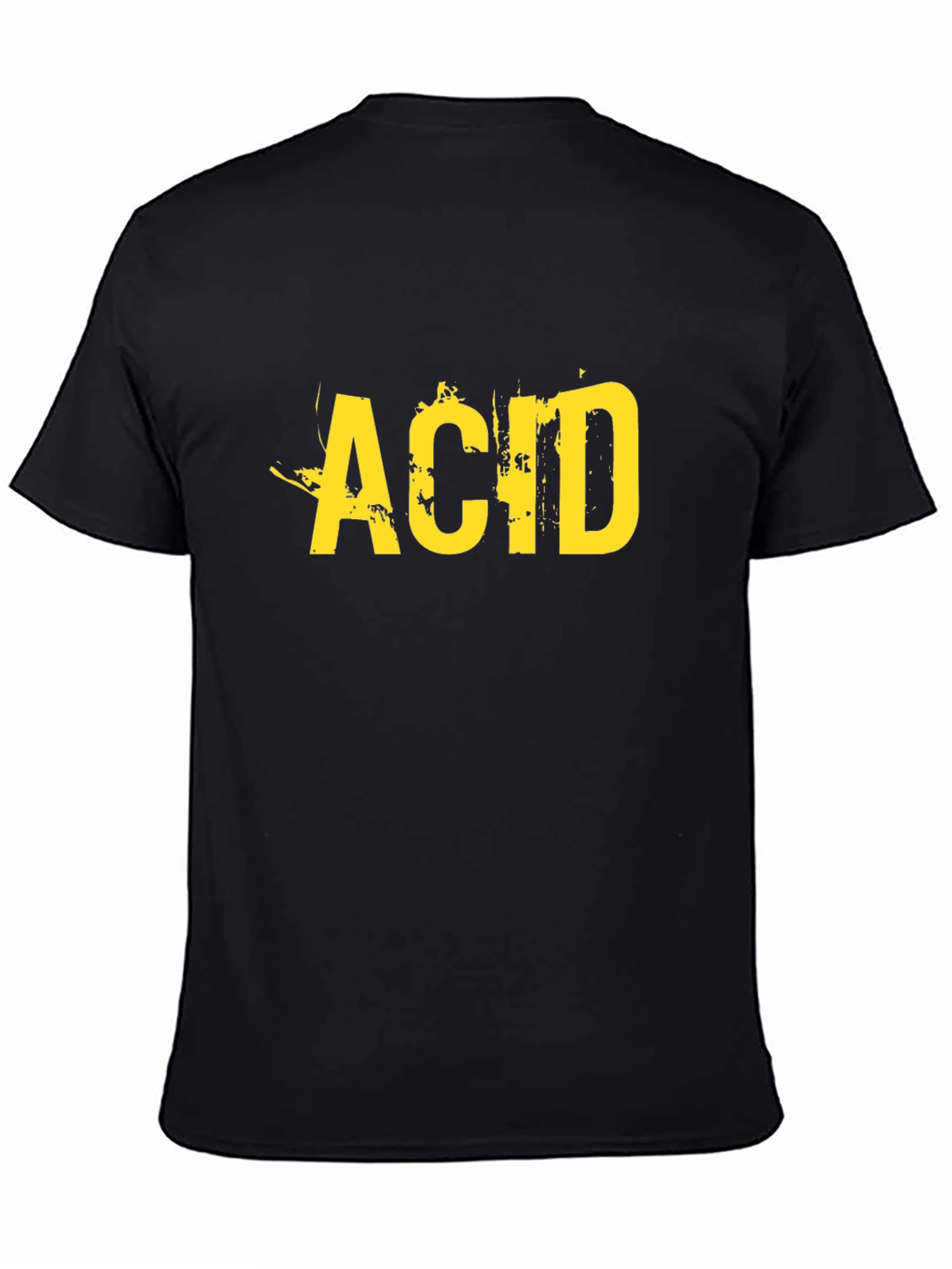 Acid Graphic Tee - Grunge Style Black T-Shirt