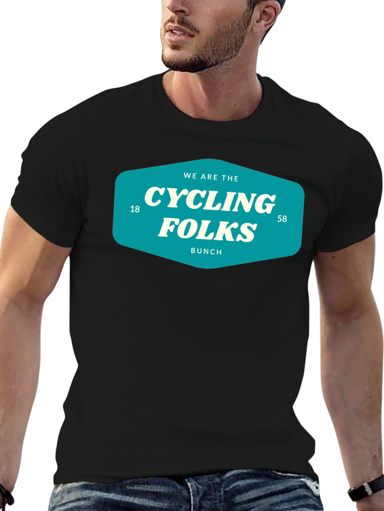 Cycling Folks T-Shirt - Retro Bike Bunch Tee
