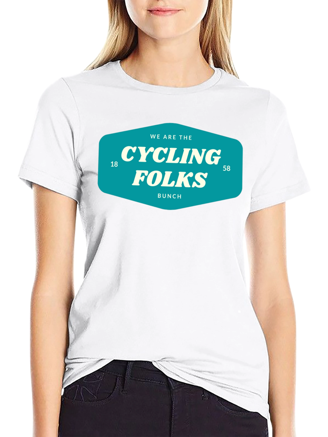 Cycling Folks T-Shirt - Retro Bike Bunch Tee