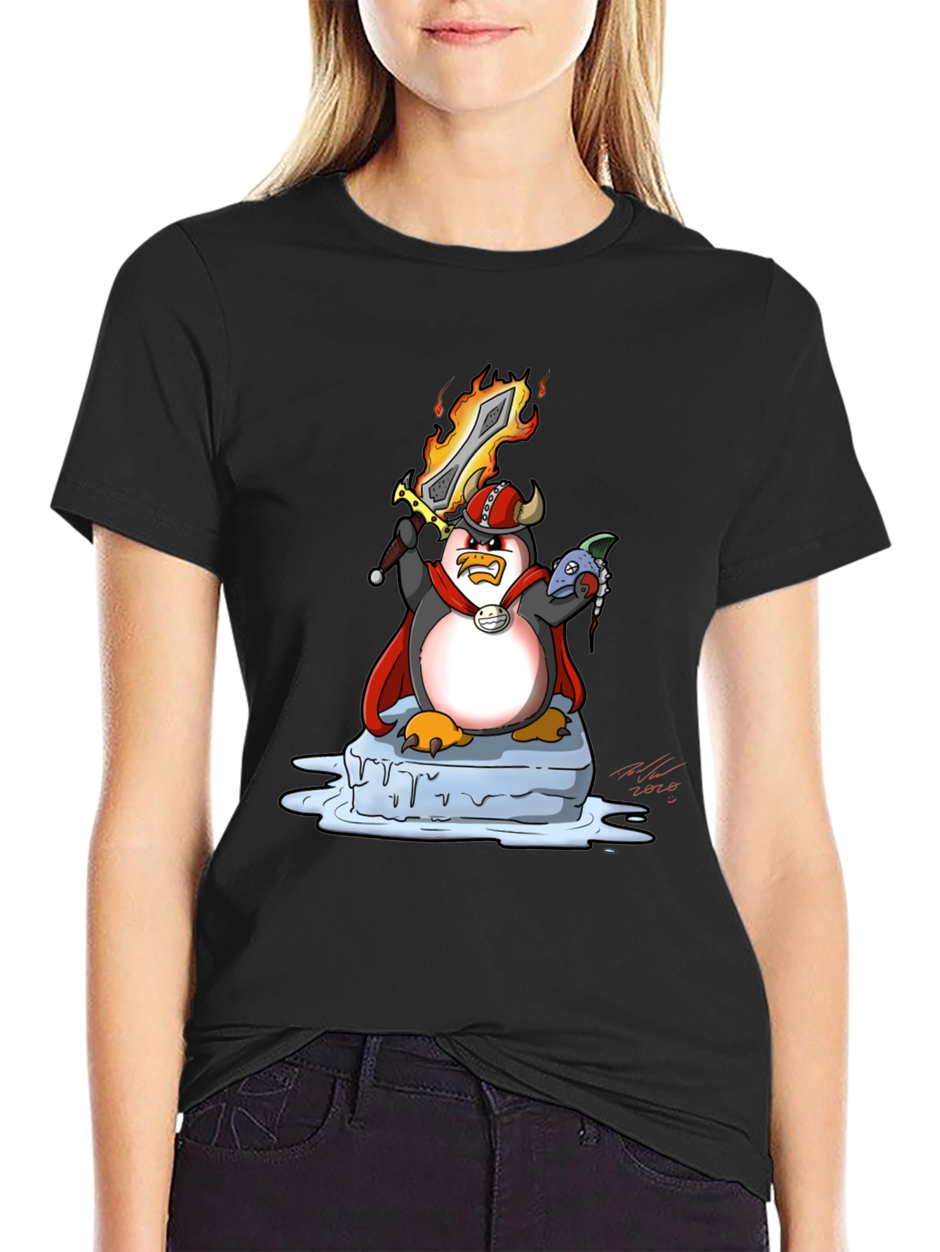 Viking Penguin Graphic Tee - Black T-Shirt