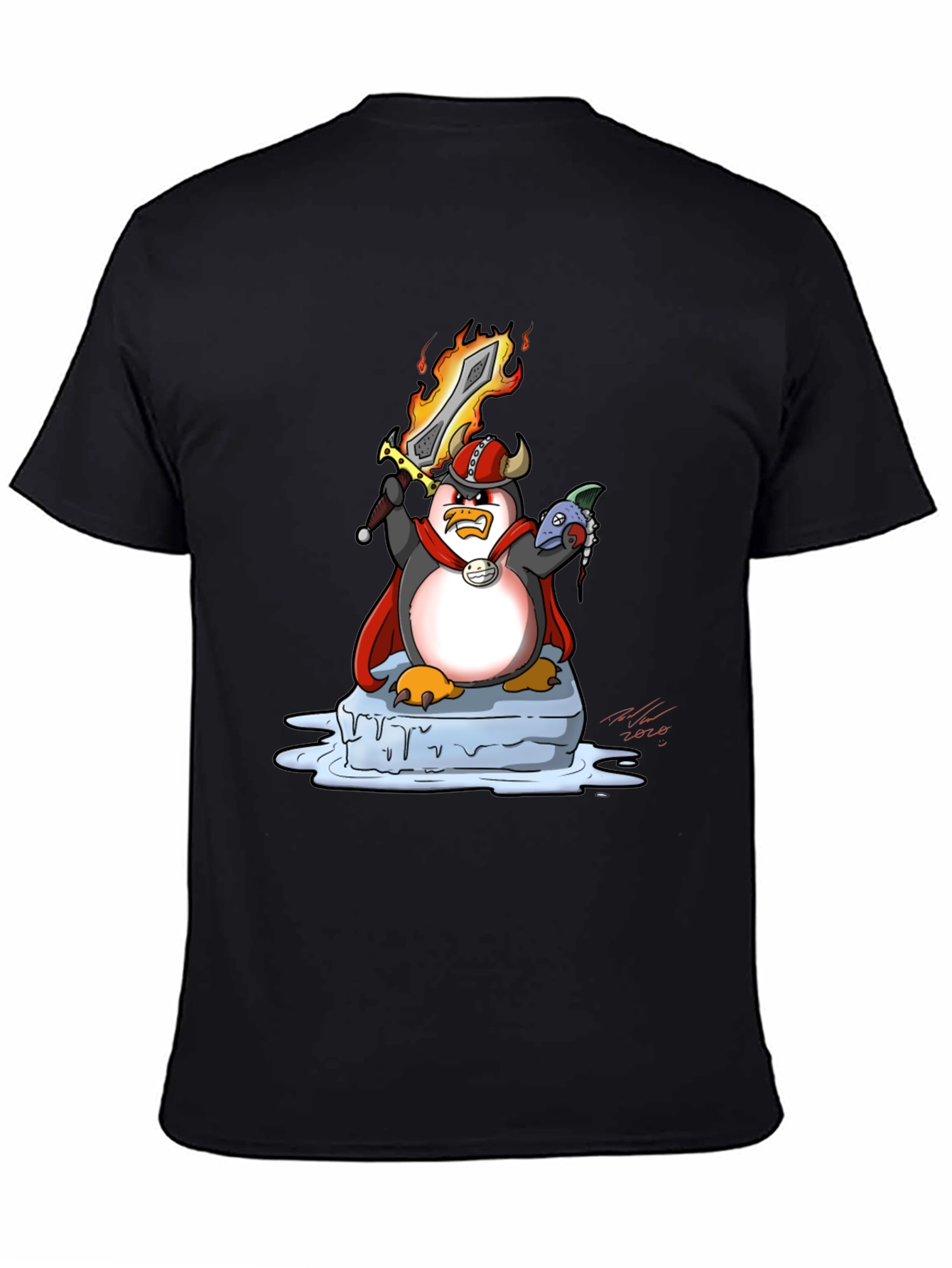 Viking Penguin Graphic Tee - Black T-Shirt