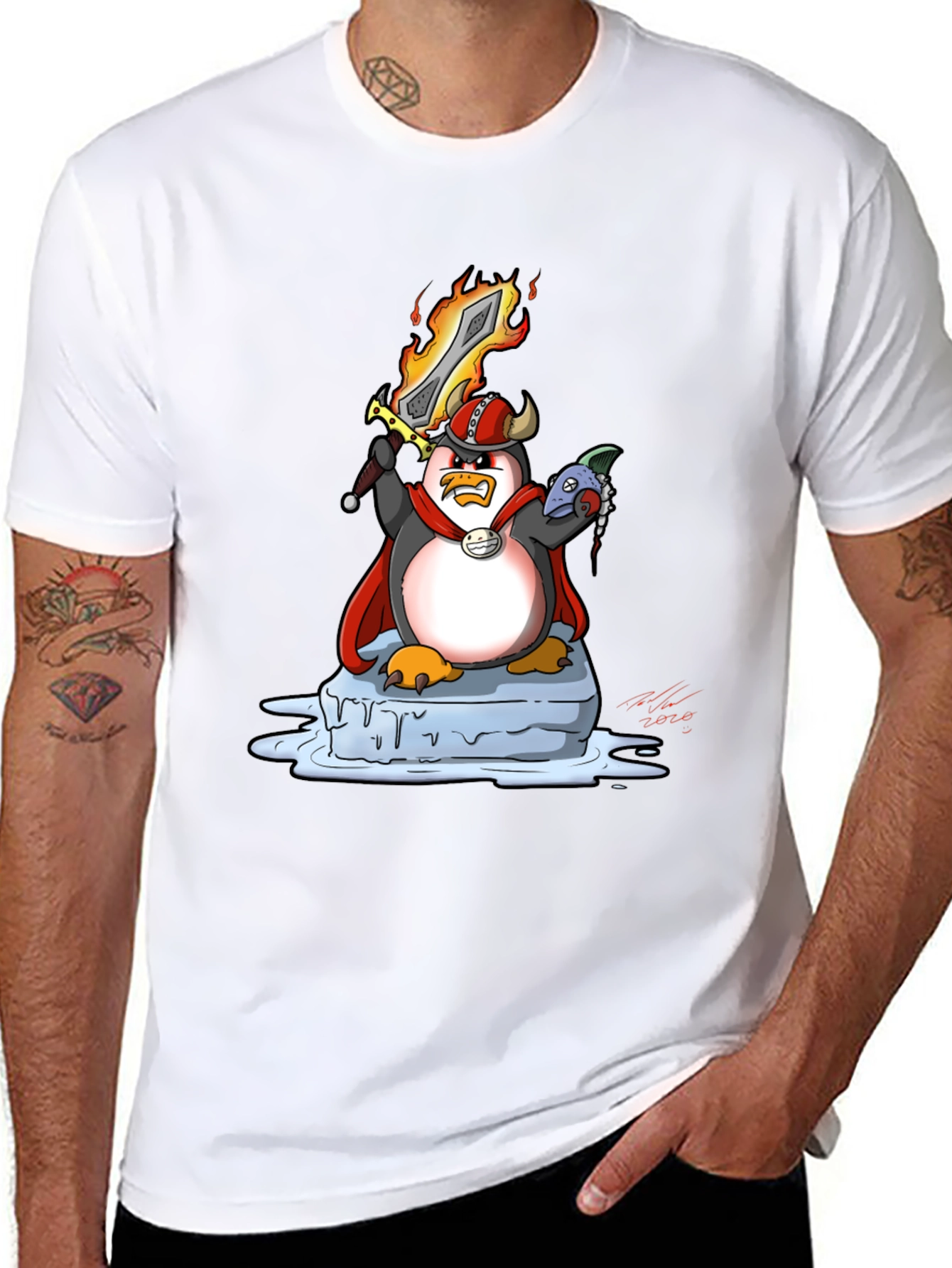 Viking Penguin Graphic Tee - Black T-Shirt