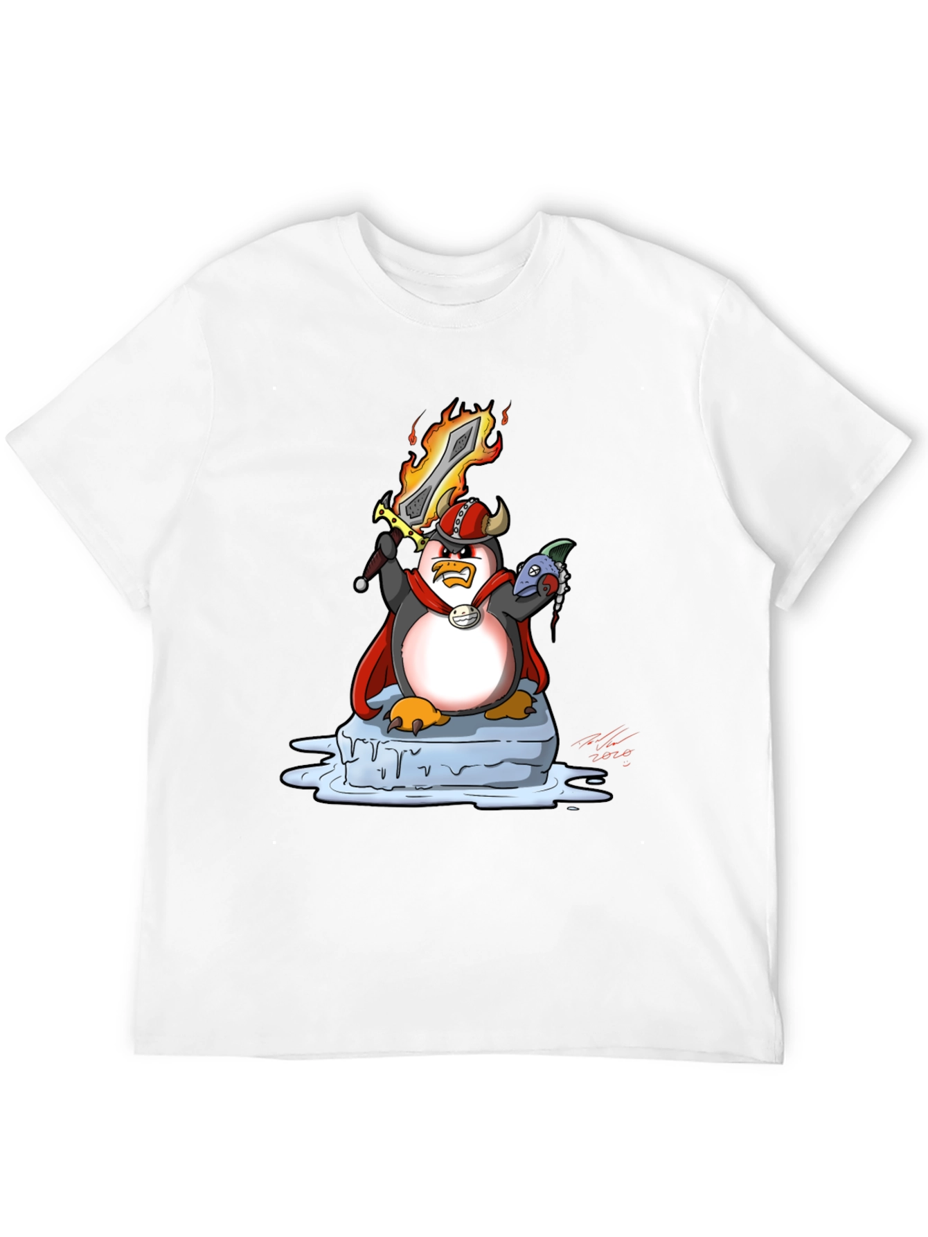 Viking Penguin Graphic Tee - Black T-Shirt