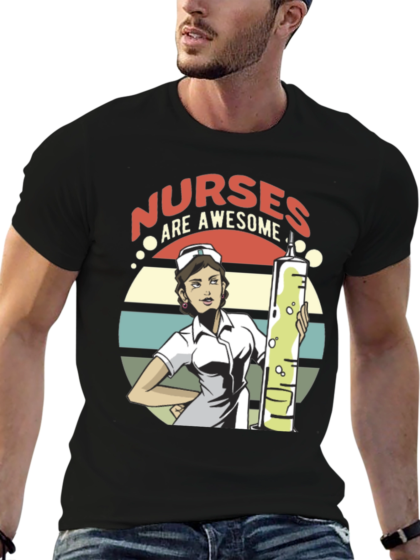 Nurses Are Awesome T-Shirt - Medical Hero Appreciation Tee