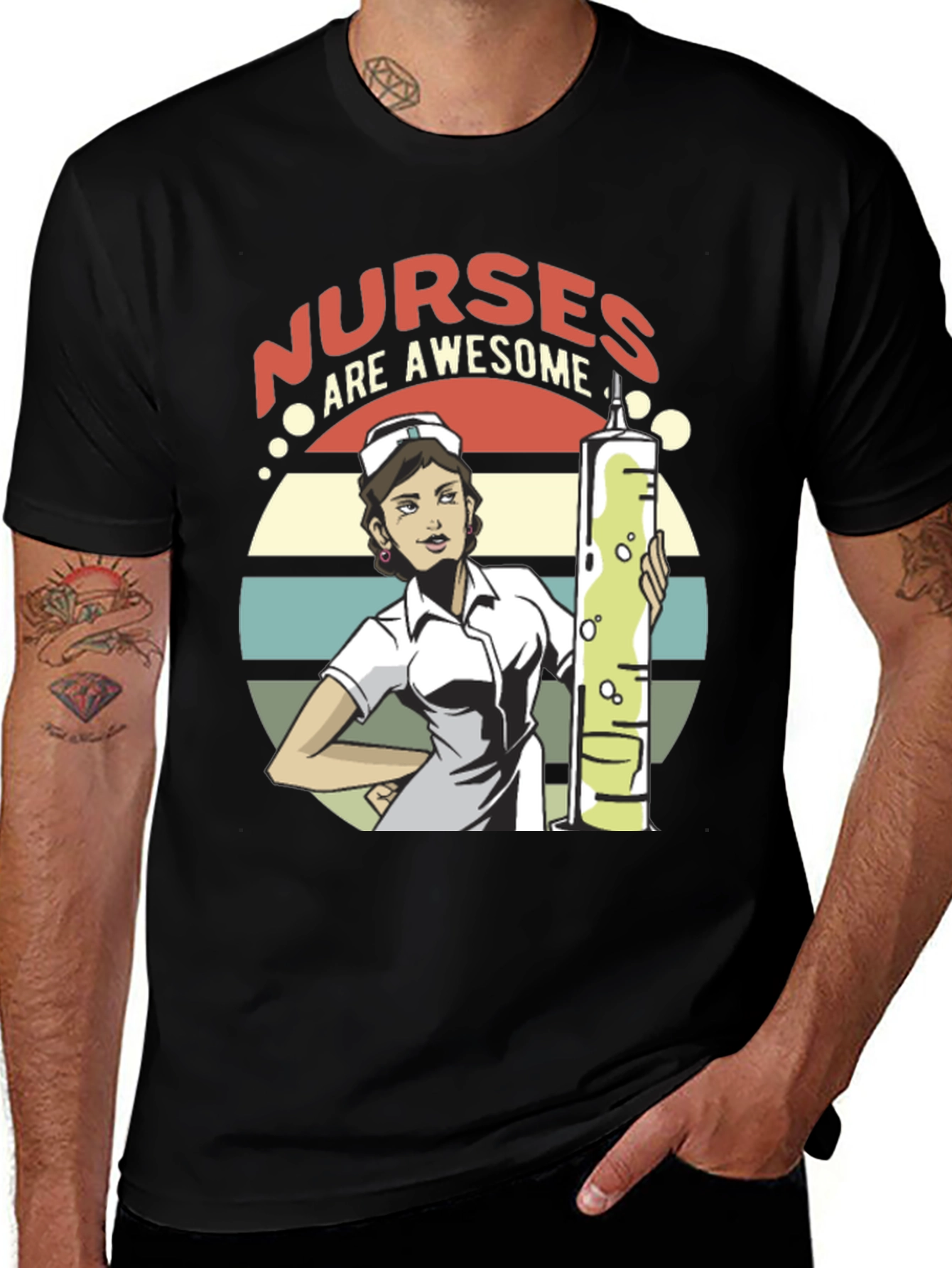 Nurses Are Awesome T-Shirt - Medical Hero Appreciation Tee