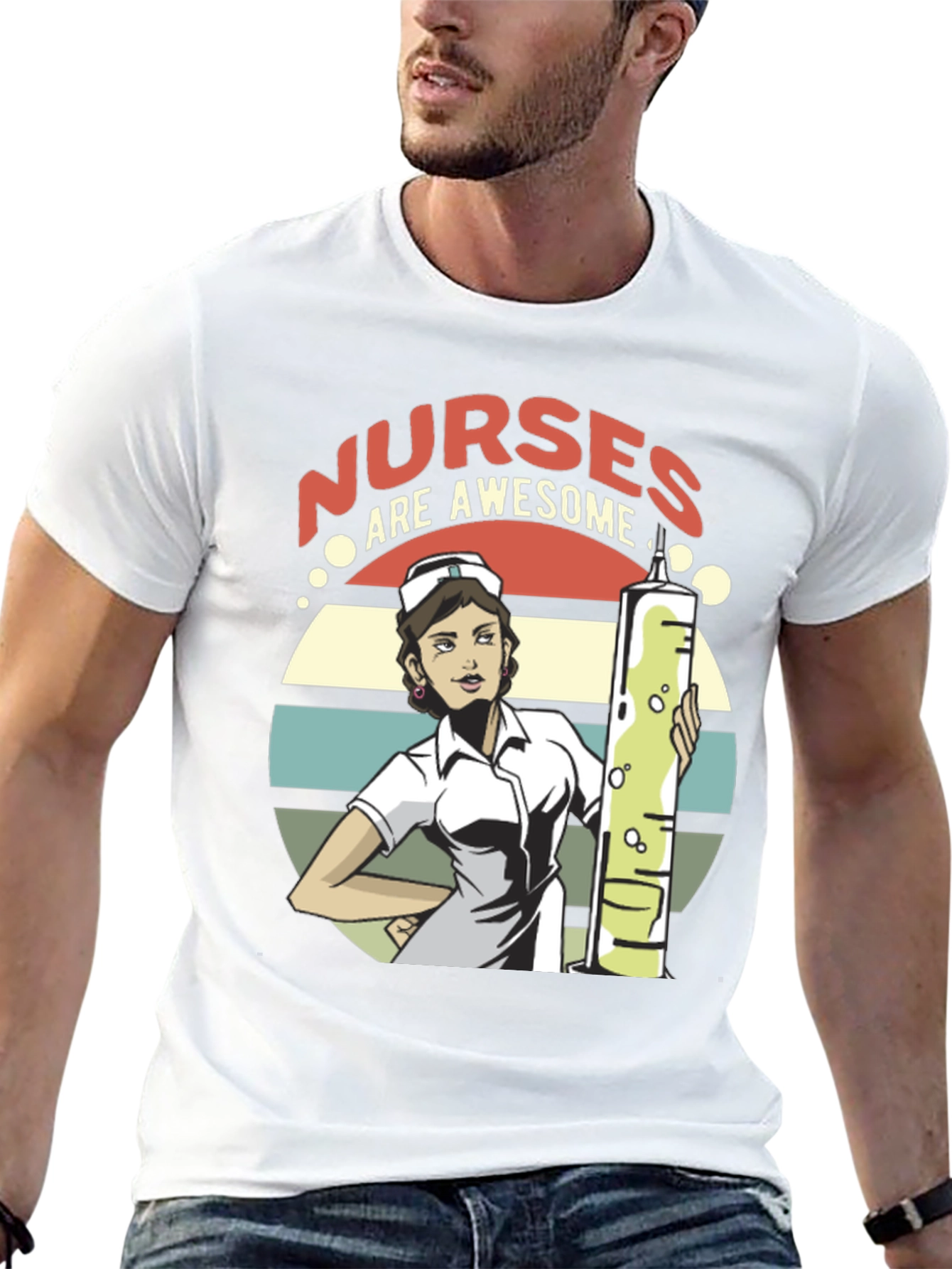 Nurses Are Awesome T-Shirt - Medical Hero Appreciation Tee