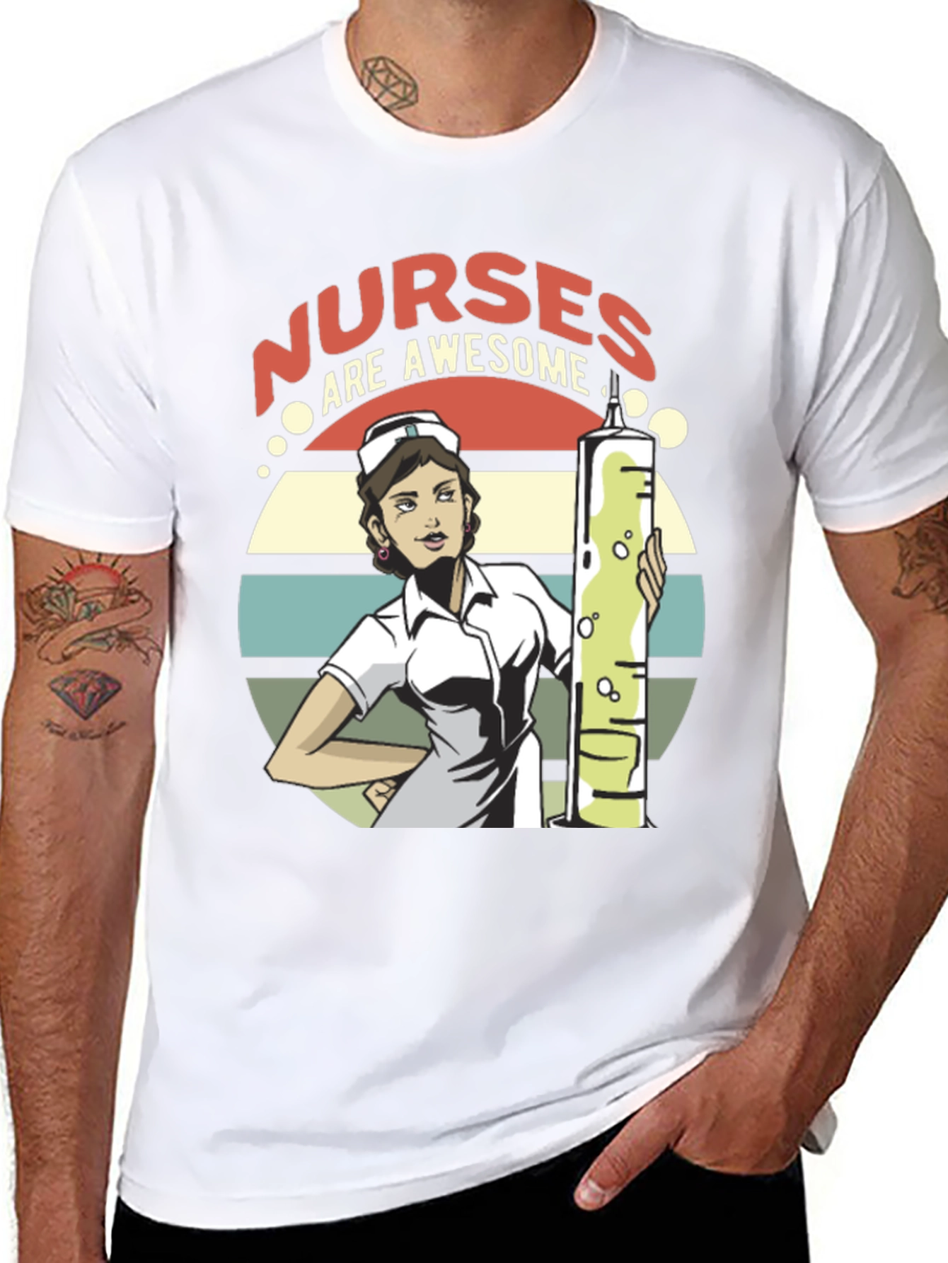 Nurses Are Awesome T-Shirt - Medical Hero Appreciation Tee